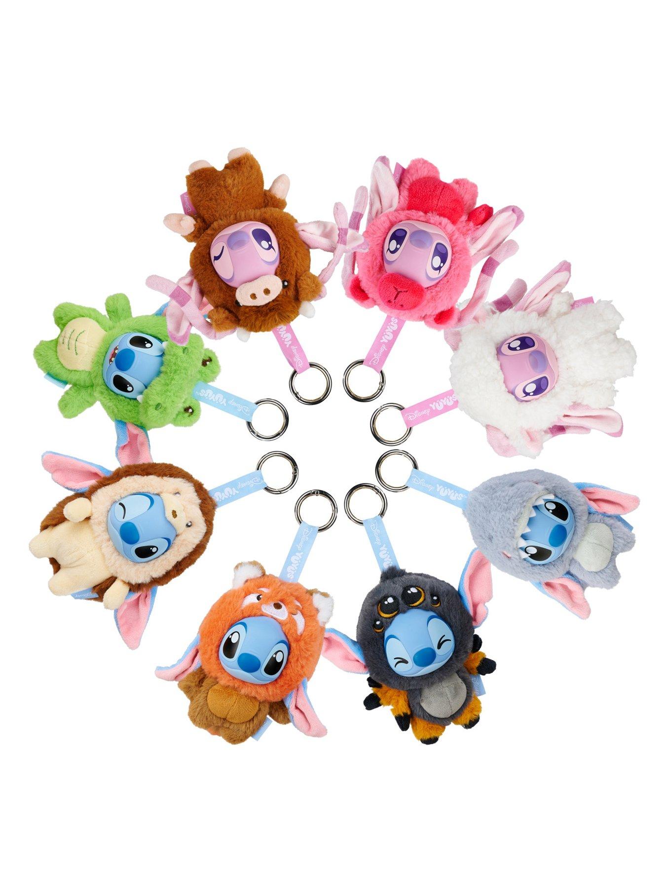 Image 3 of 7 of Disney Stitch YuYu&rsquo;s Series 2 Vinyl Plush Pendant Keyring - Stitch and Angel