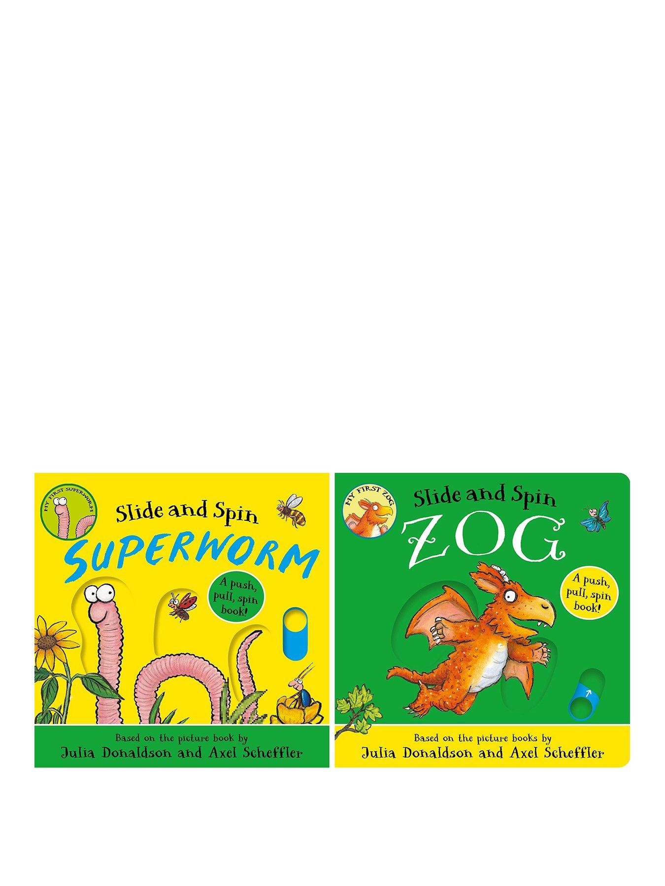 Julia Donaldson Superworm  Slide And Spin  2 Board Book Bundle
