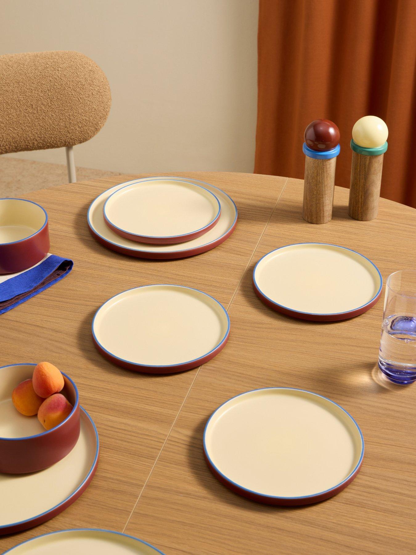 Image 1 of 5 of Made Made Modern Studio Side Plate Brown  4pk