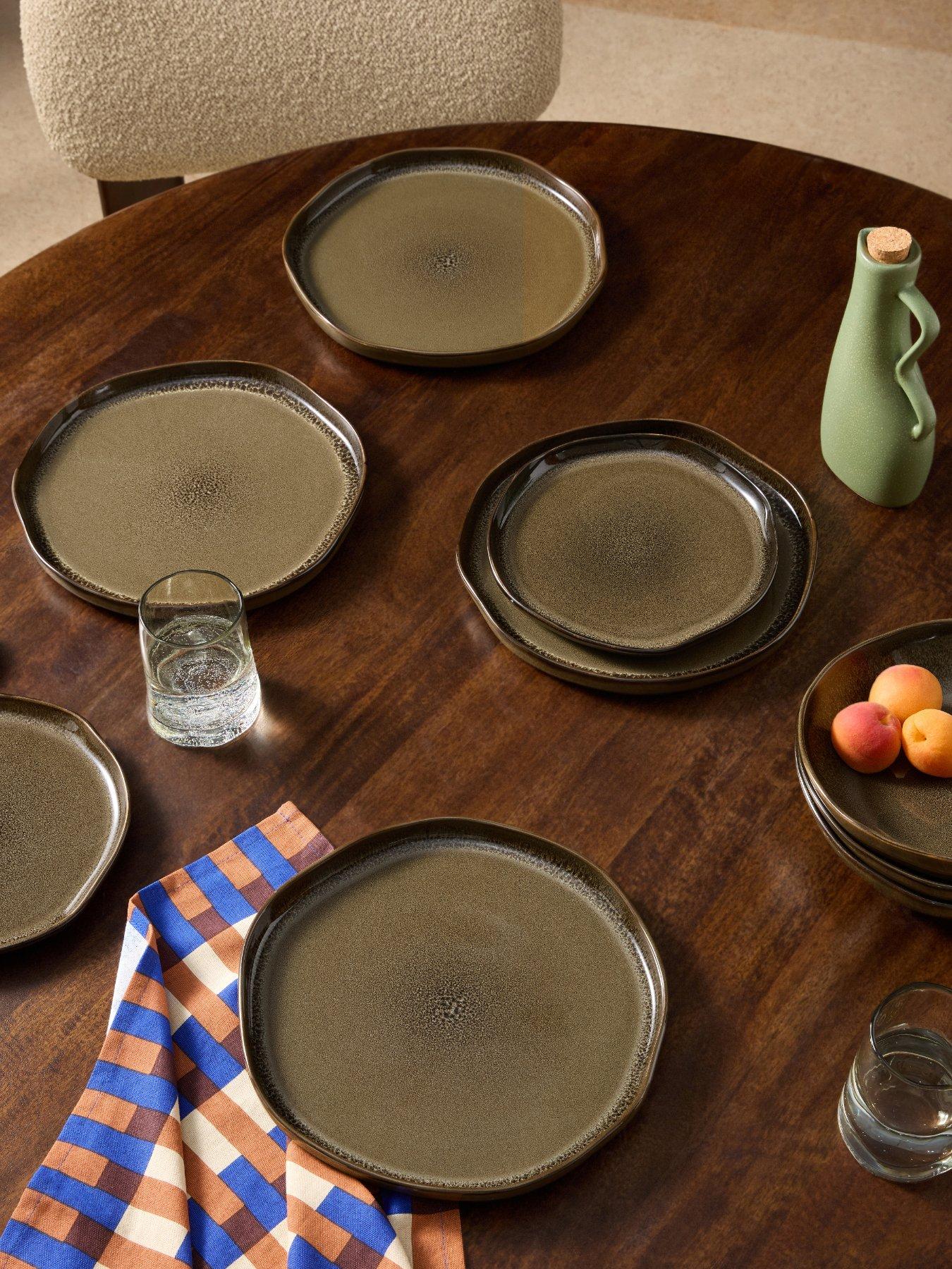 Image 1 of 6 of Made Made Travellers Rest Dinner Plate Brown 4pk