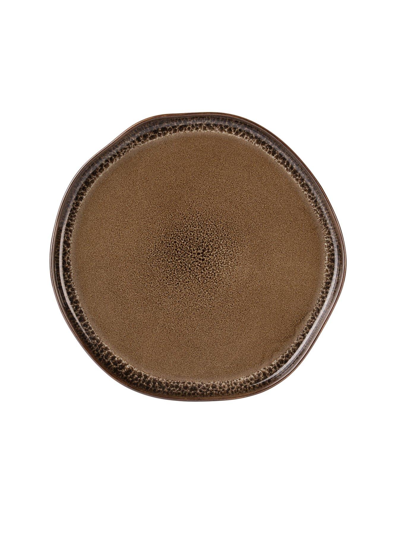 Image 3 of 6 of Made Made Travellers Rest Dinner Plate Brown 4pk