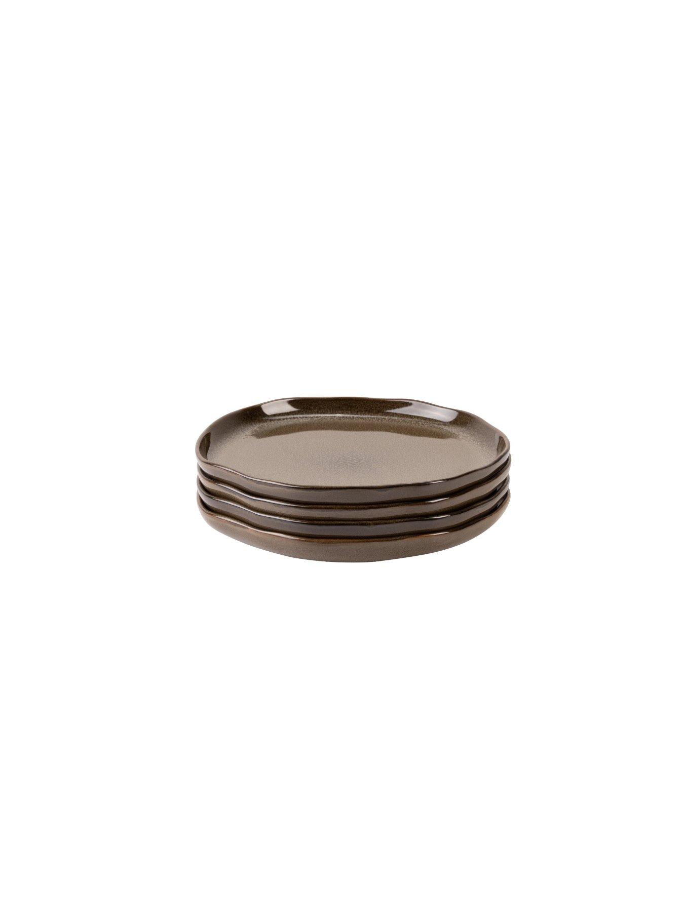 Image 4 of 6 of Made Made Travellers Rest Dinner Plate Brown 4pk