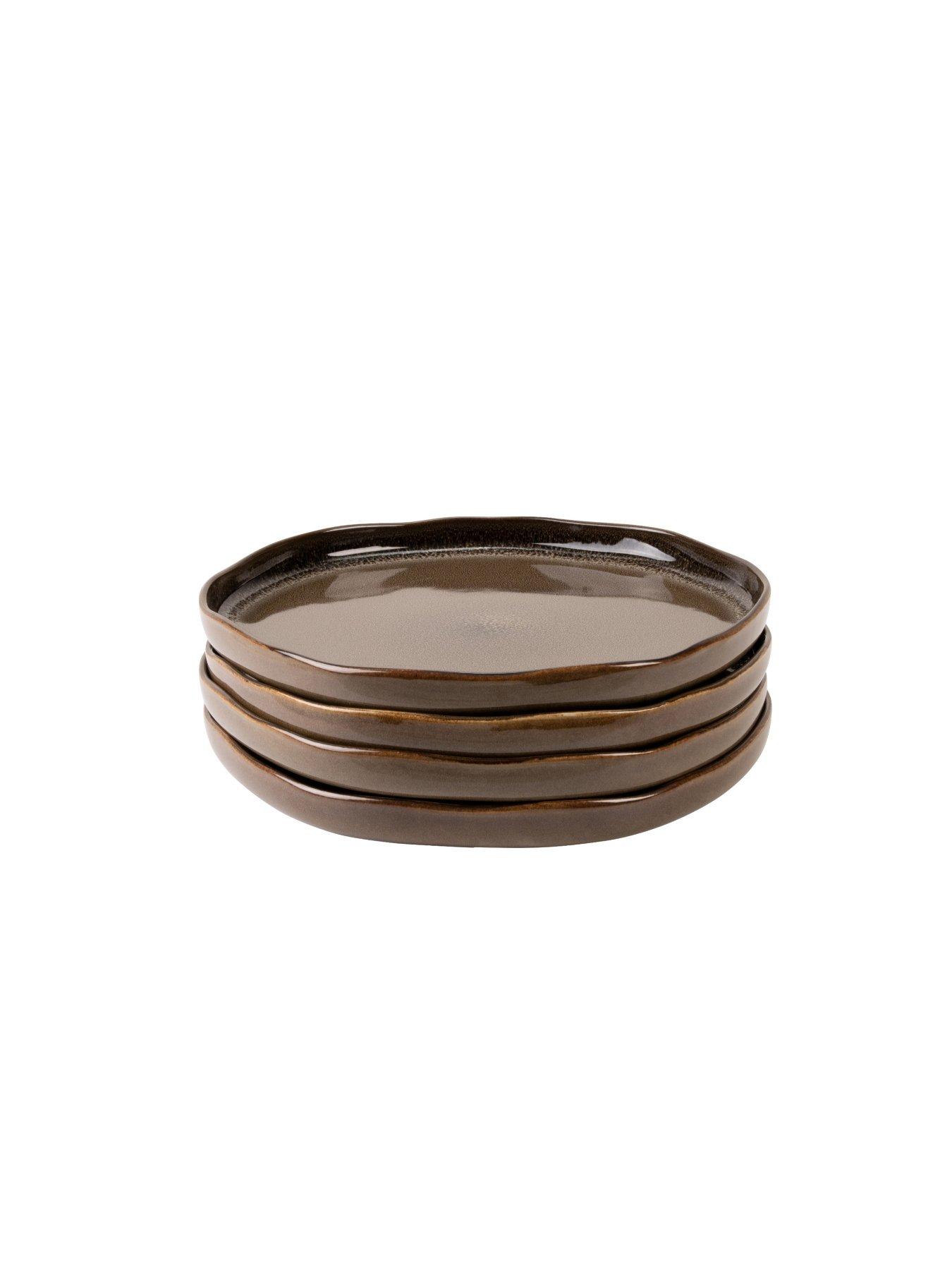 Image 4 of 7 of Made Made Travellers Rest Side Plate Brown 4pk
