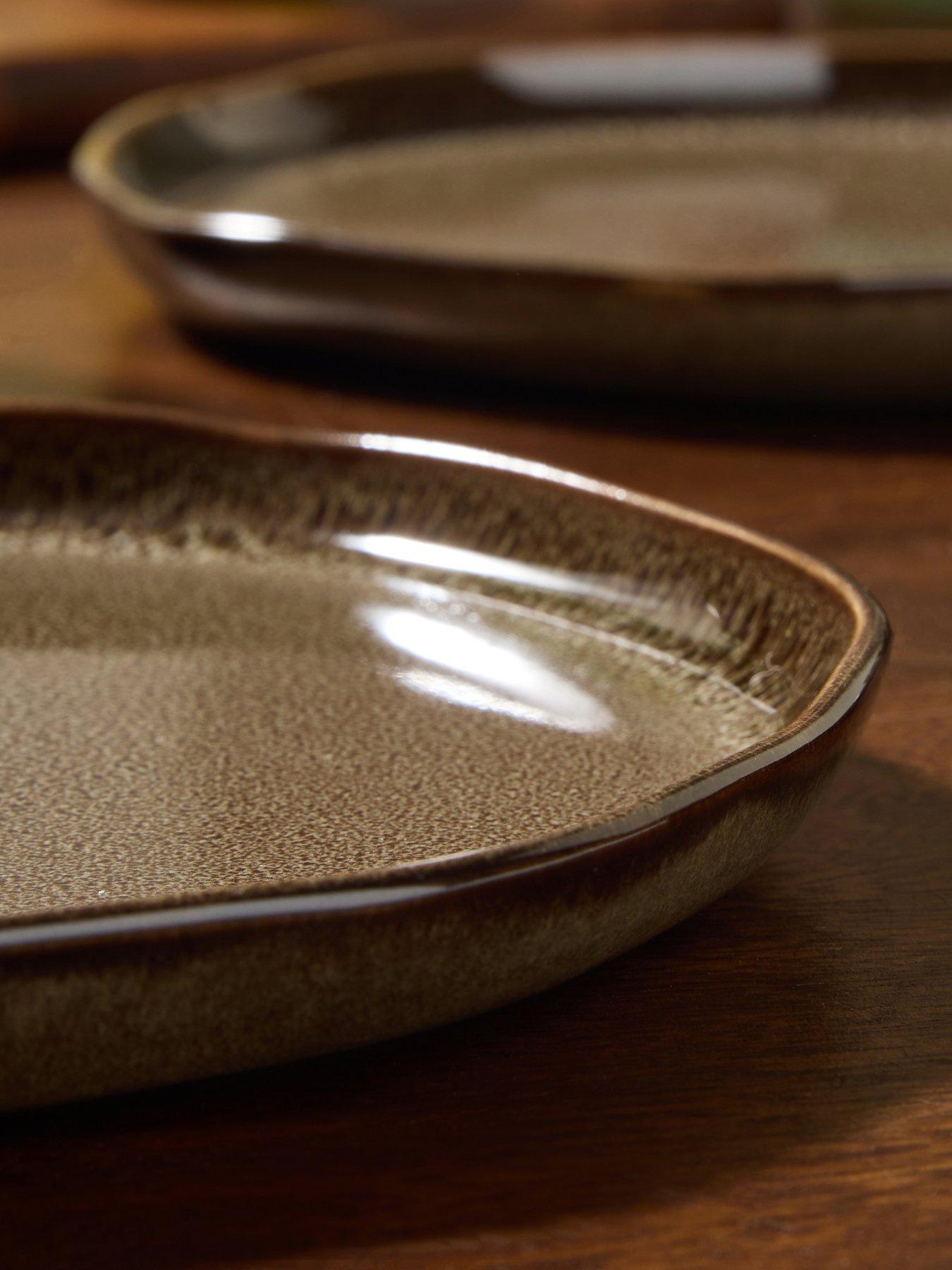 Image 6 of 7 of Made Made Travellers Rest Side Plate Brown 4pk