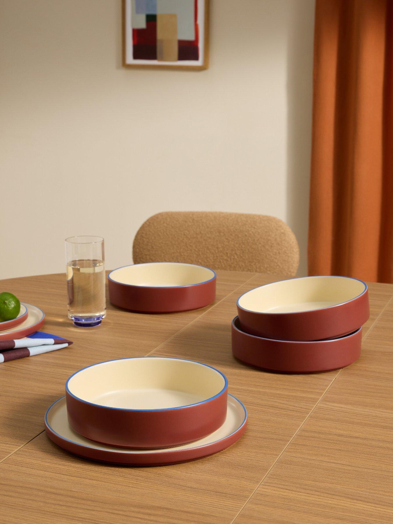 Image 1 of 7 of Made Modern Studio Pasta Bowl Brown  4pk