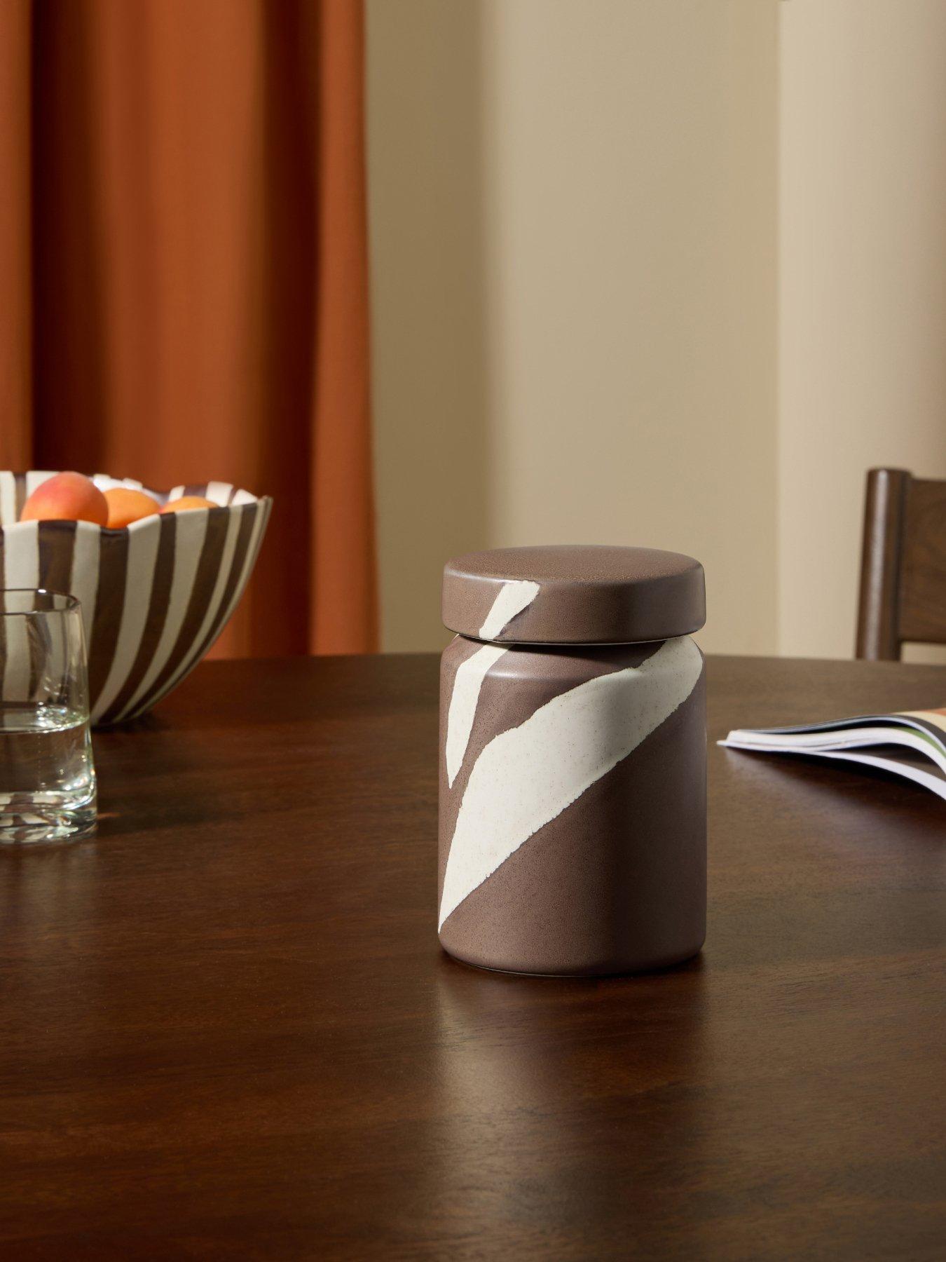 Image 1 of 4 of Made Made Travellers Rest Storage Jar Stripe