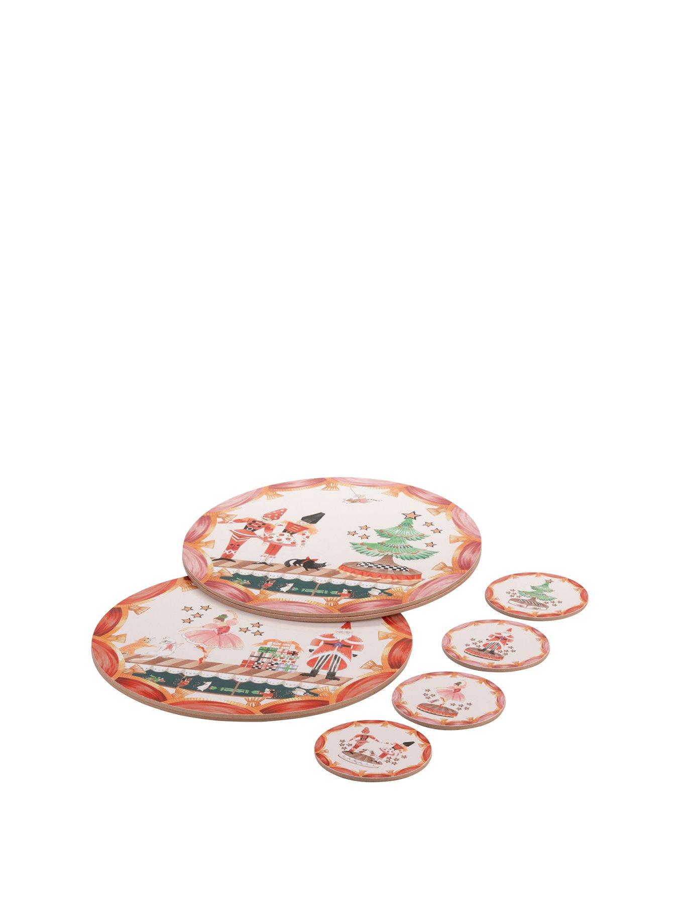 Cath Kidston Nutcracker Set Of 4 Placemats & Coasters