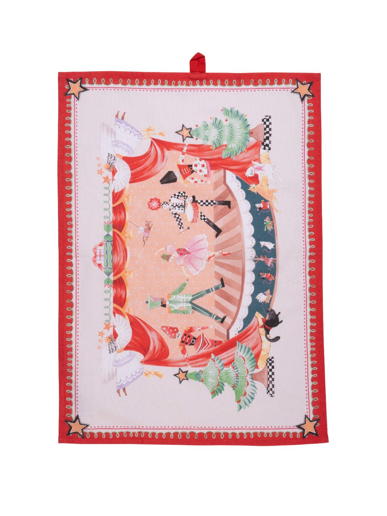 Cath Kidston Nutcracker Set Of 2 Tea Towels