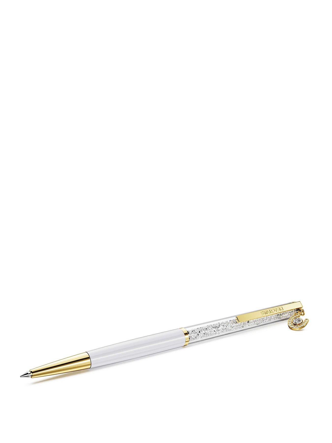 Image 1 of 4 of Swarovski Crystalline Ballpoint Horseshoe Pen - White