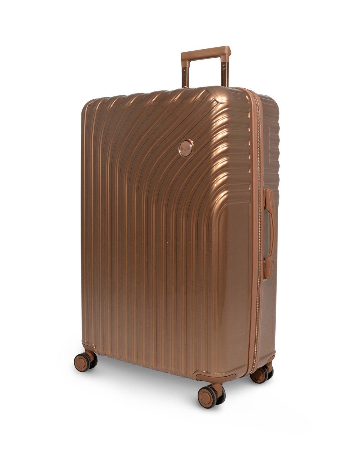 Image 1 of 6 of Rock Luggage Vesta Bronze Large Suitcase