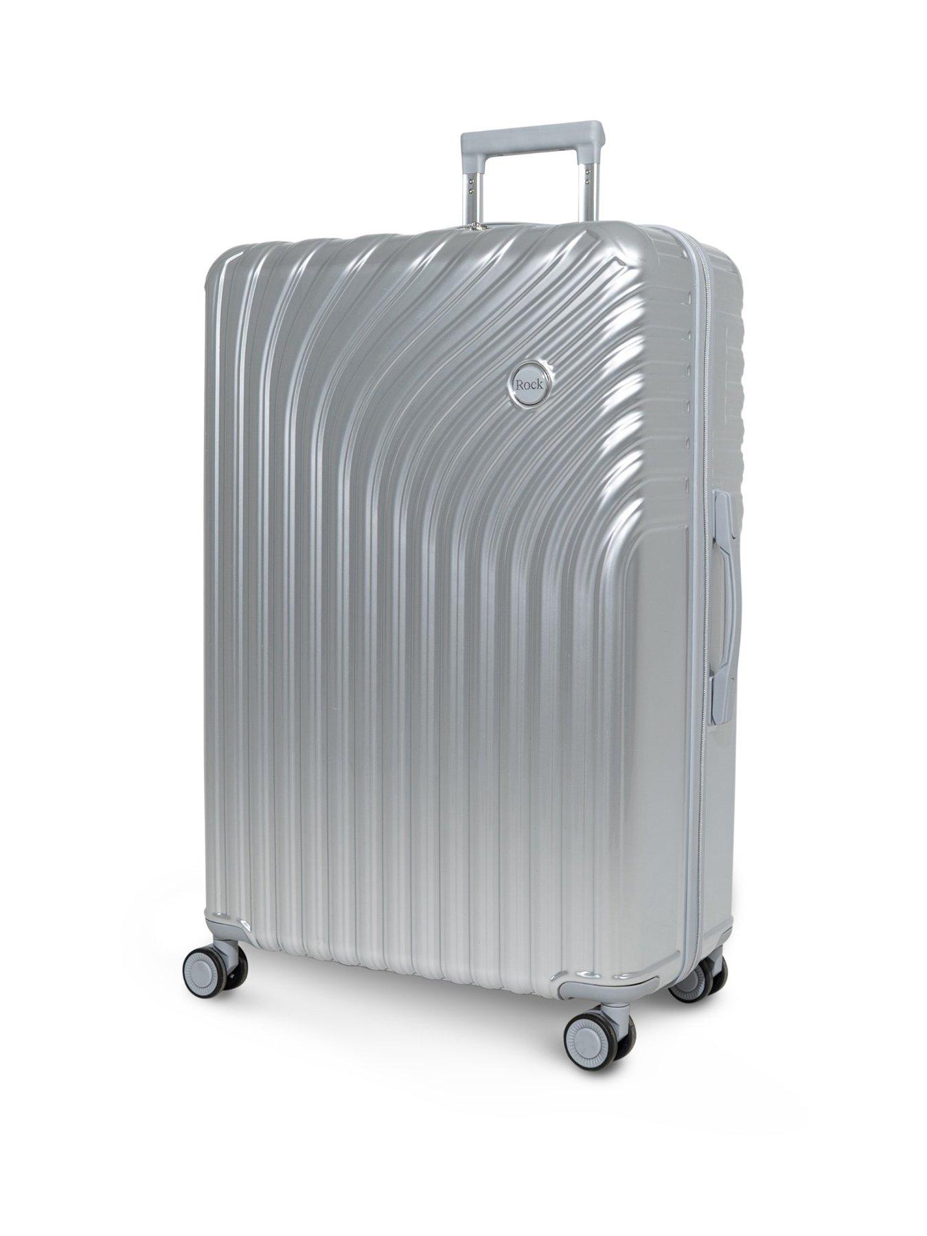 Image 1 of 1 of Rock Luggage Vesta Silver Large Suitcase