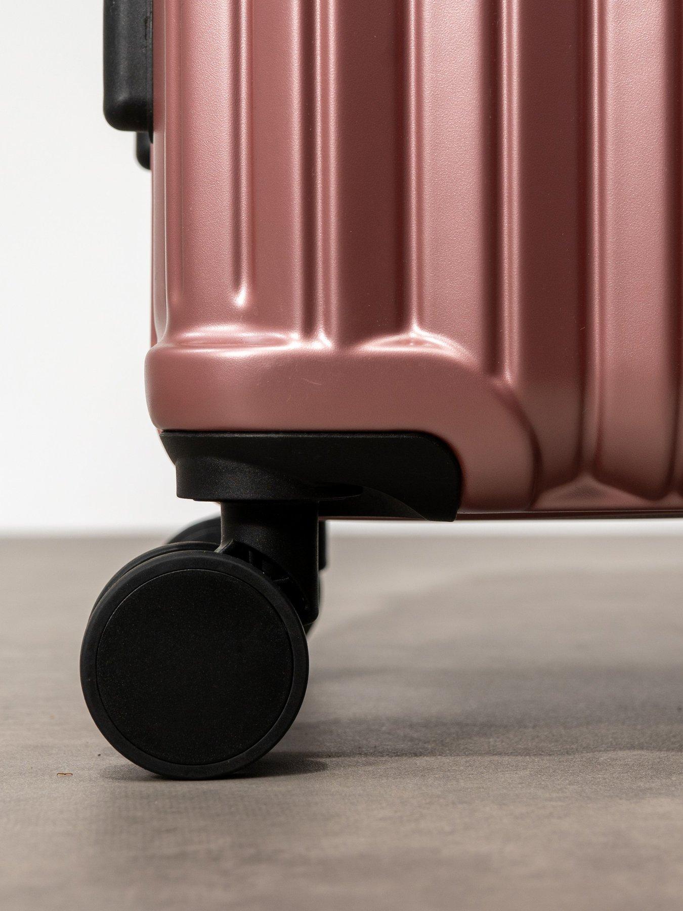 Image 3 of 7 of Rock Luggage Luna Pink 3pc Set Suitcases
