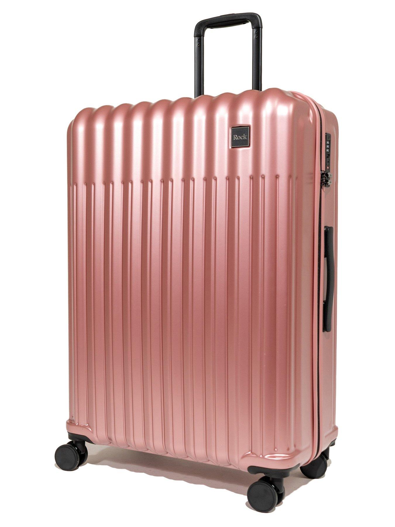 Image 5 of 7 of Rock Luggage Luna Pink 3pc Set Suitcases