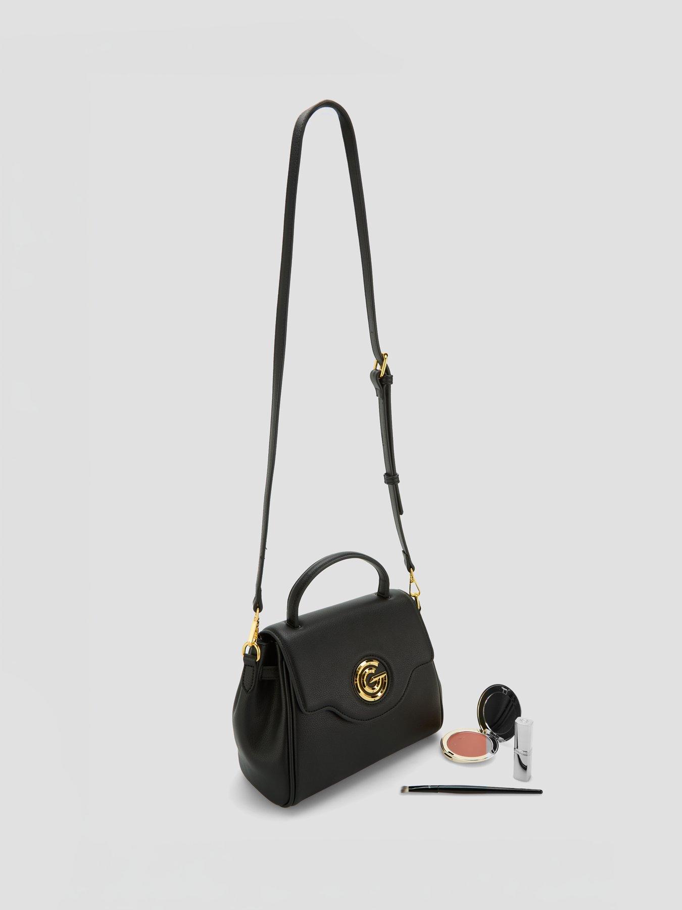 Image 3 of 6 of Gabriella G Designer Gabriella Gucci Vittoria Black Medium Handle Flap Bag