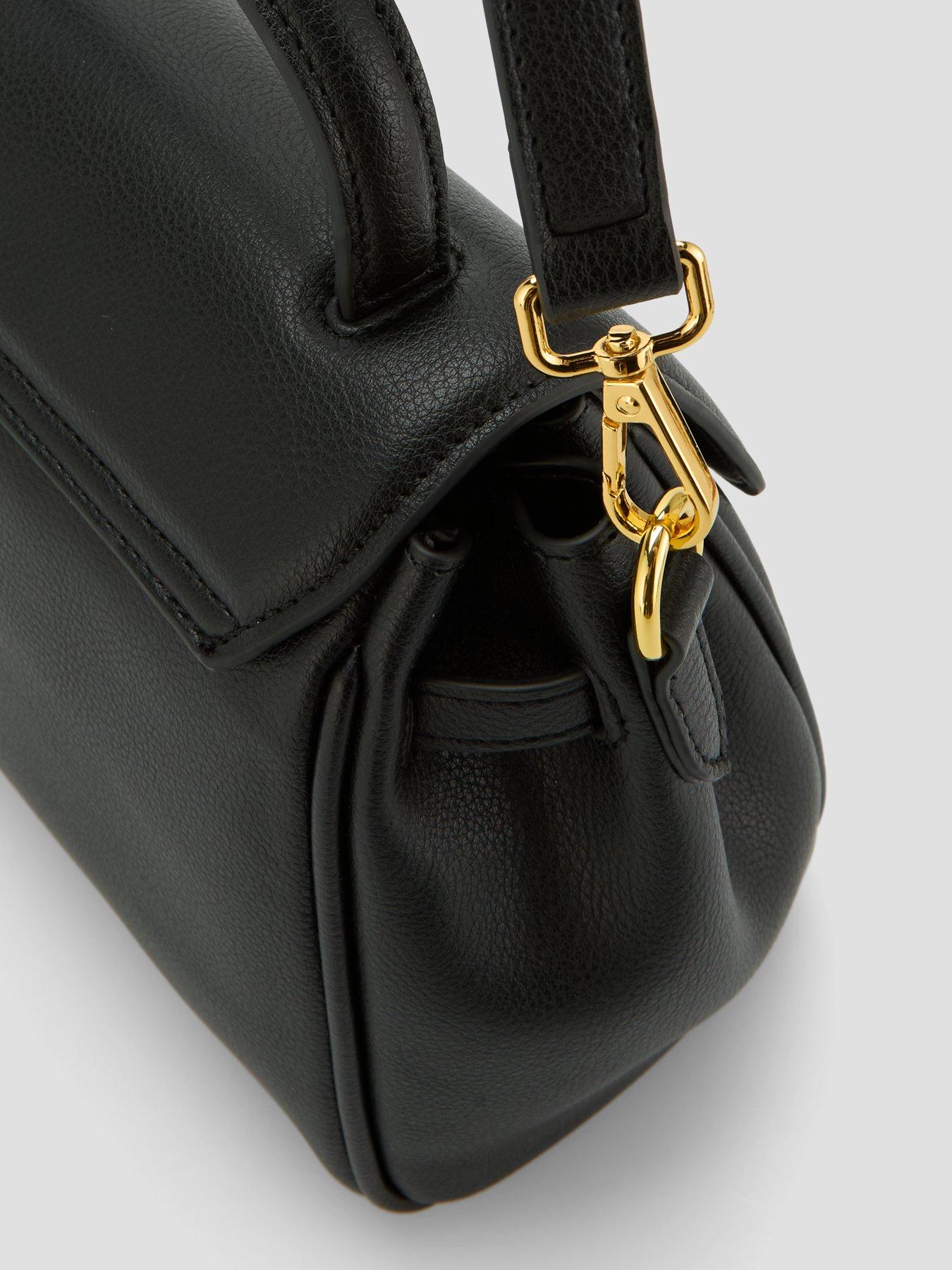 Image 5 of 6 of Gabriella G Designer Gabriella Gucci Vittoria Black Medium Handle Flap Bag
