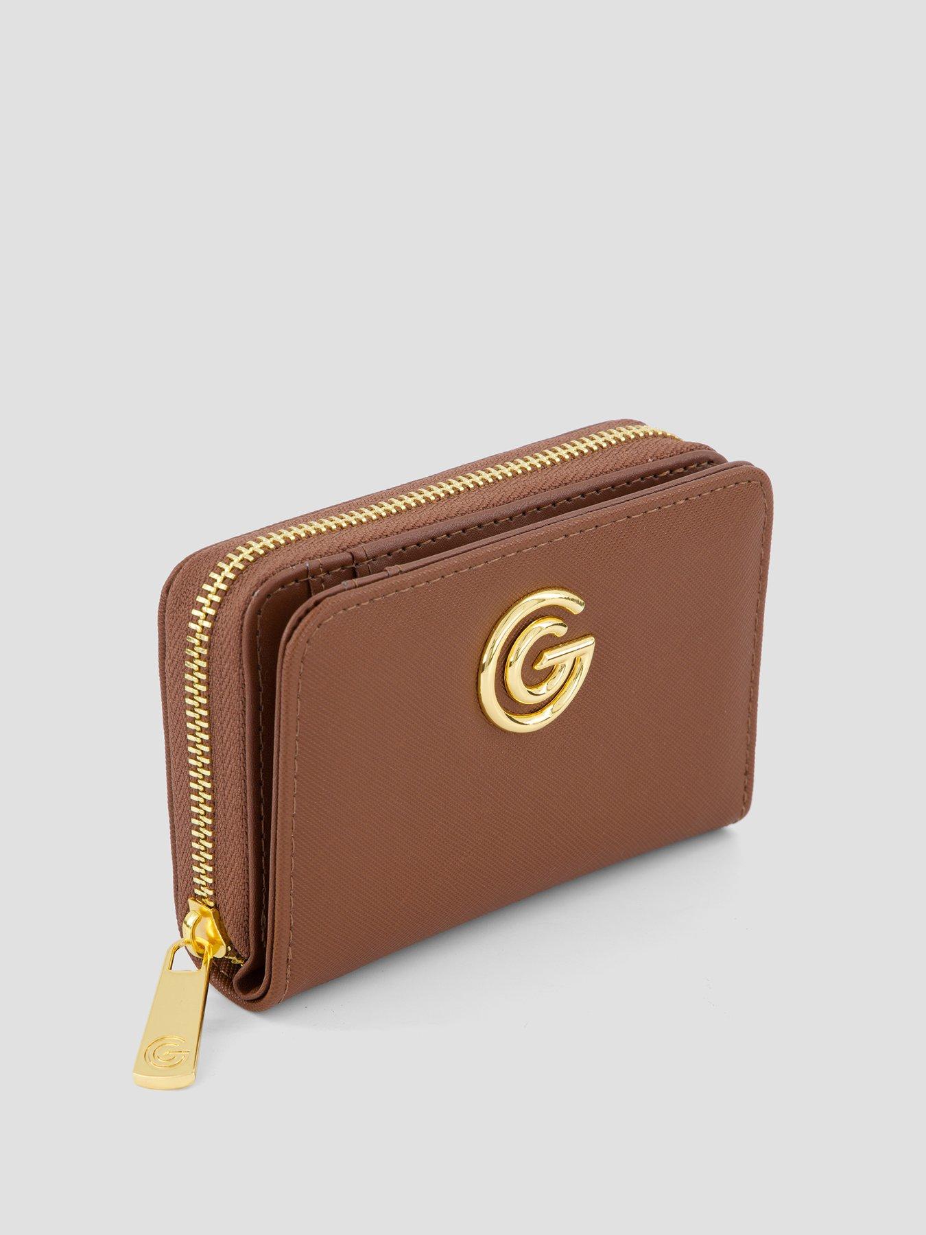 Image 2 of 5 of Gabriella G Designer Gabriella Gucci Chiara Chocolate Small Zip Wallet