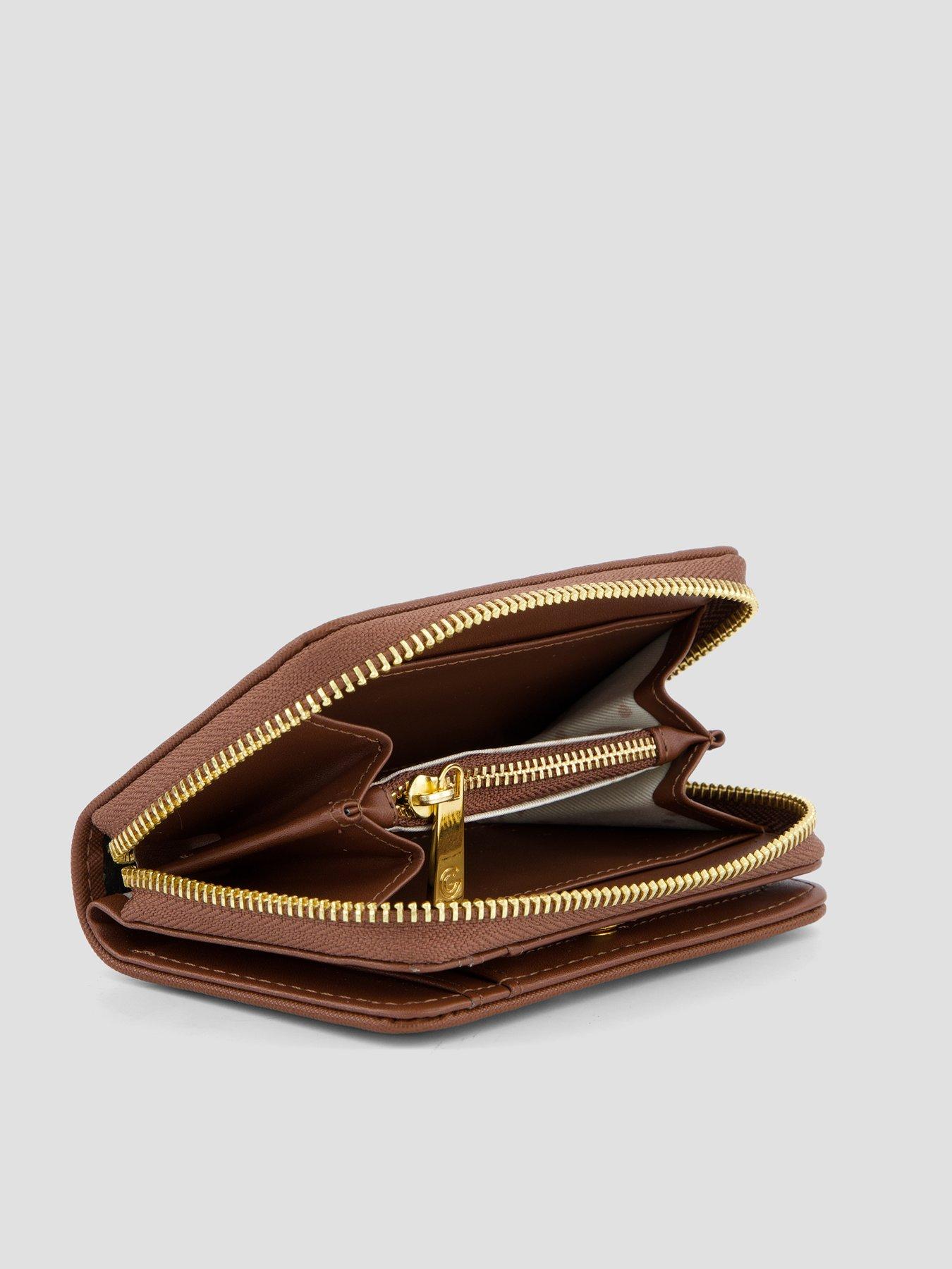 Image 3 of 5 of Gabriella G Designer Gabriella Gucci Chiara Chocolate Small Zip Wallet