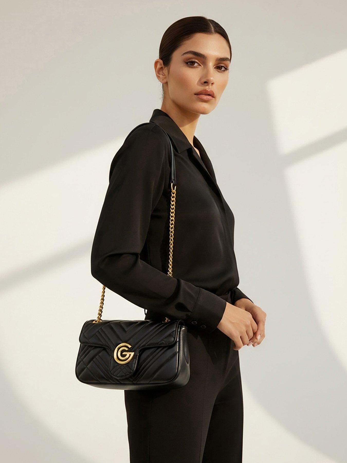 Image 1 of 5 of Gabriella G Designer Gabriella Gucci Cindy Black Crossbody Bag