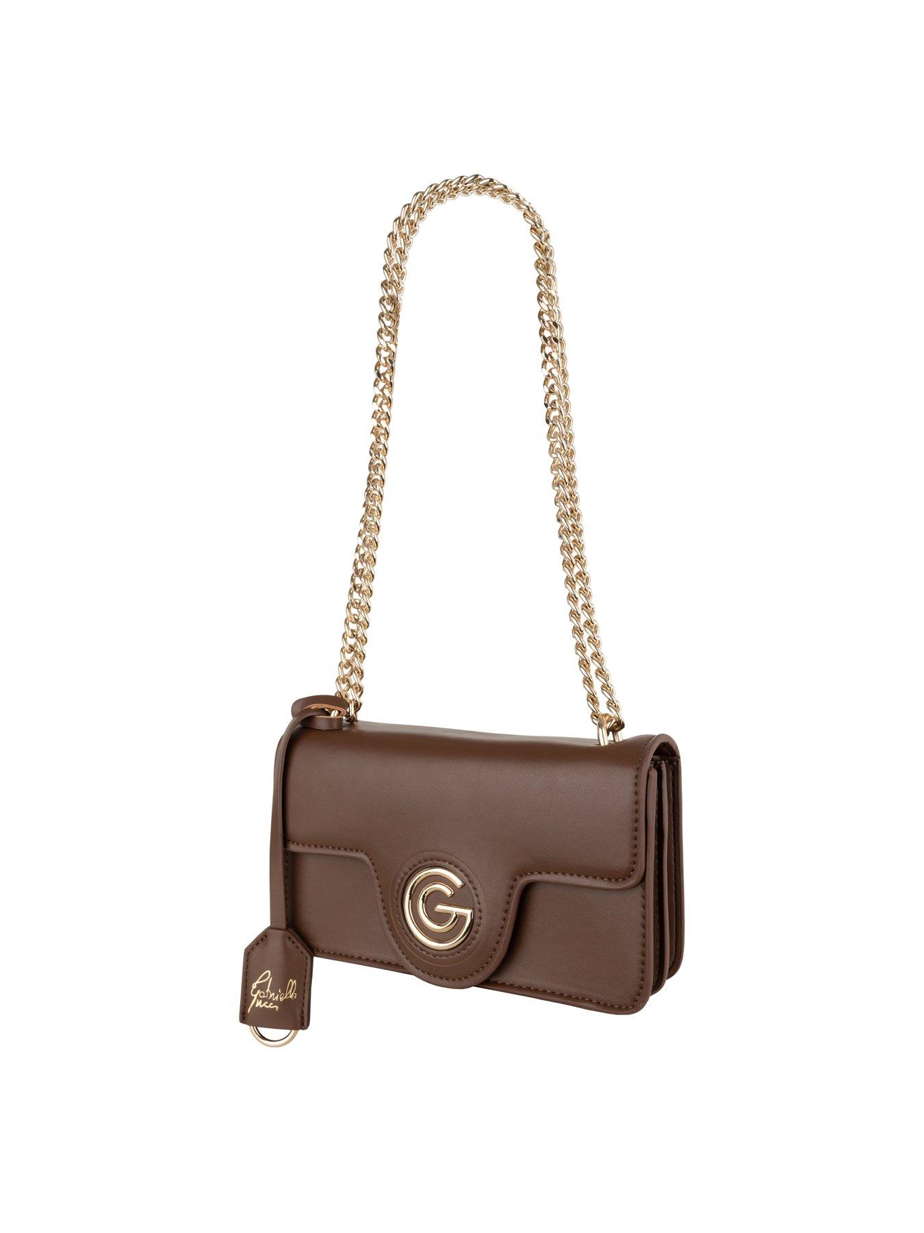 Image 2 of 4 of Gabriella G Designer Gabriella Gucci Clarissa Brown Crossbody Bag