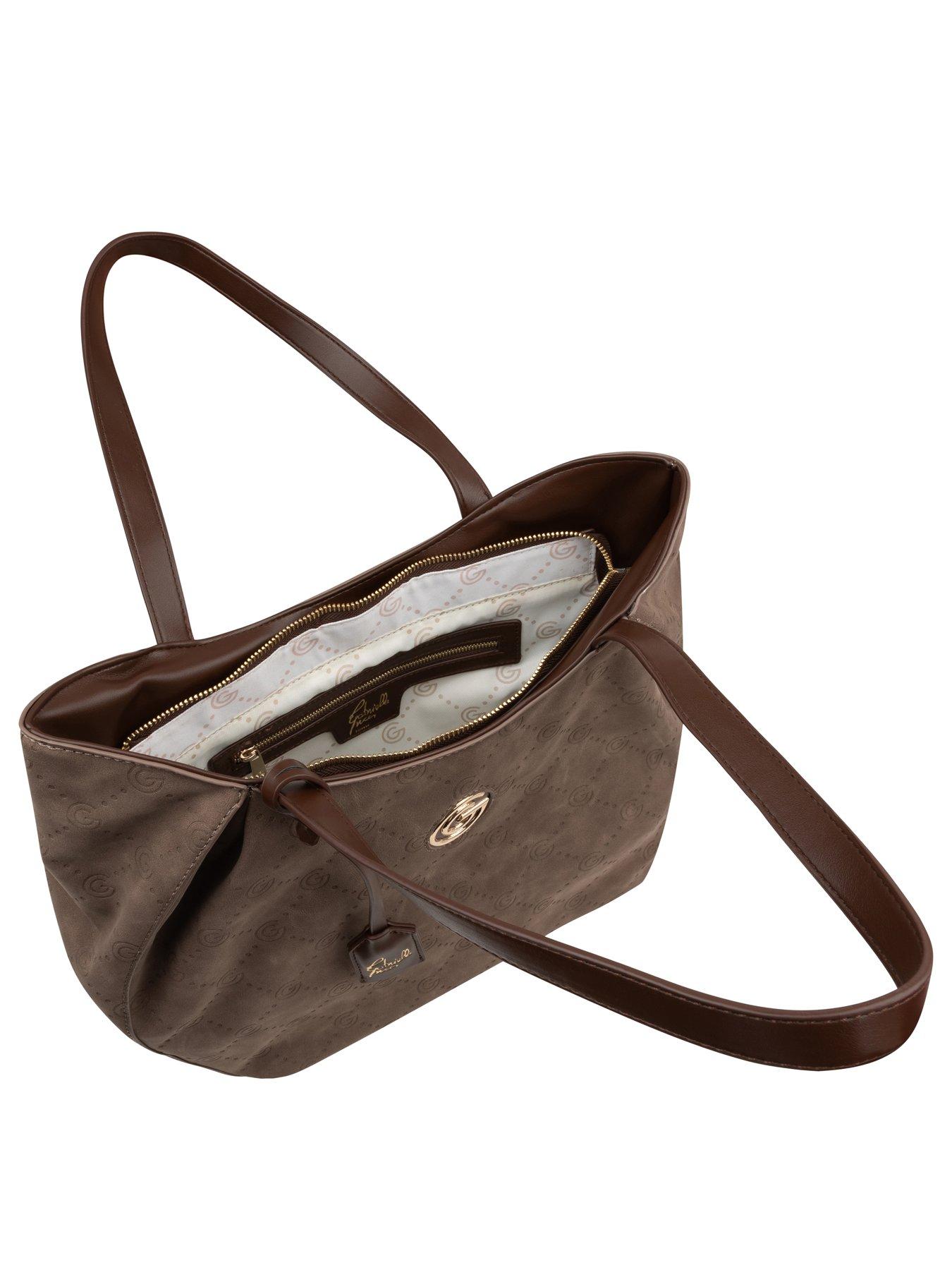 Image 4 of 4 of Gabriella G Designer Gabriella Gucci Womens Elisa Zip Top Shopper Bag - Brown
