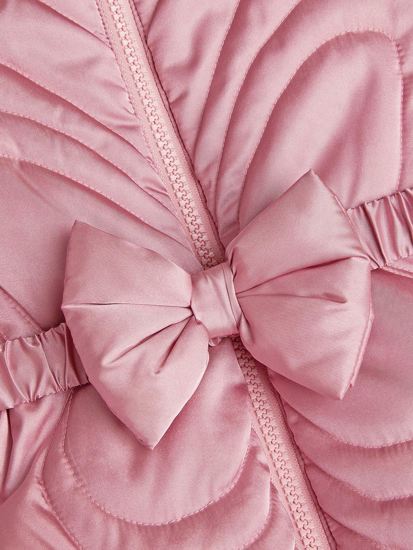 Image 4 of 4 of Monsoon Baby Girls Metallic Coat - Pink