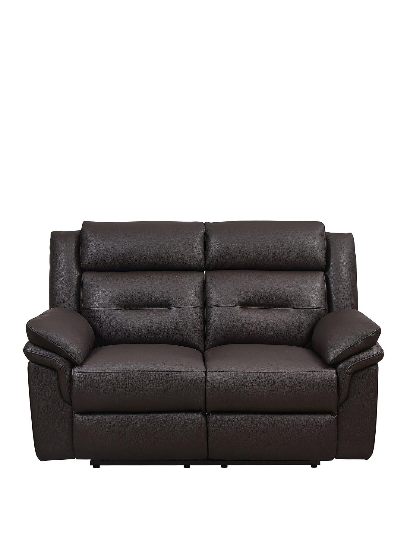 Image 1 of 3 of The Very Collection Lowen Faux Leather 2 Seater Manual Recliner Sofa