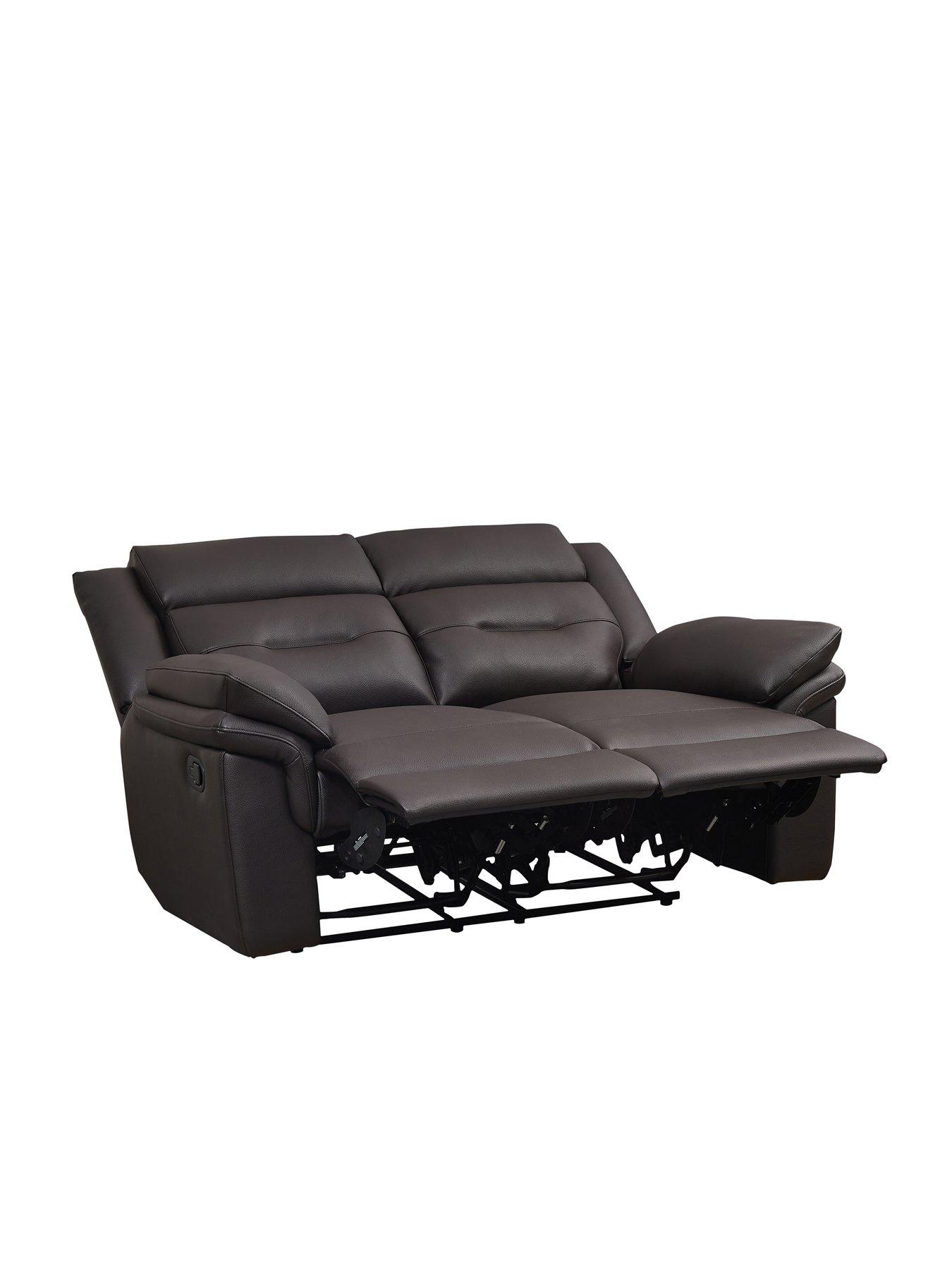 Image 2 of 3 of The Very Collection Lowen Faux Leather 2 Seater Manual Recliner Sofa