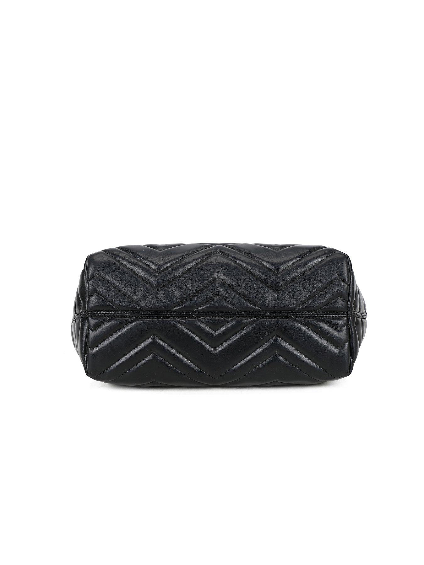 Image 5 of 7 of Gabriella G Designer Gabriella Gucci Women's Quilted Leather Tote Bag with Top Handles - Black