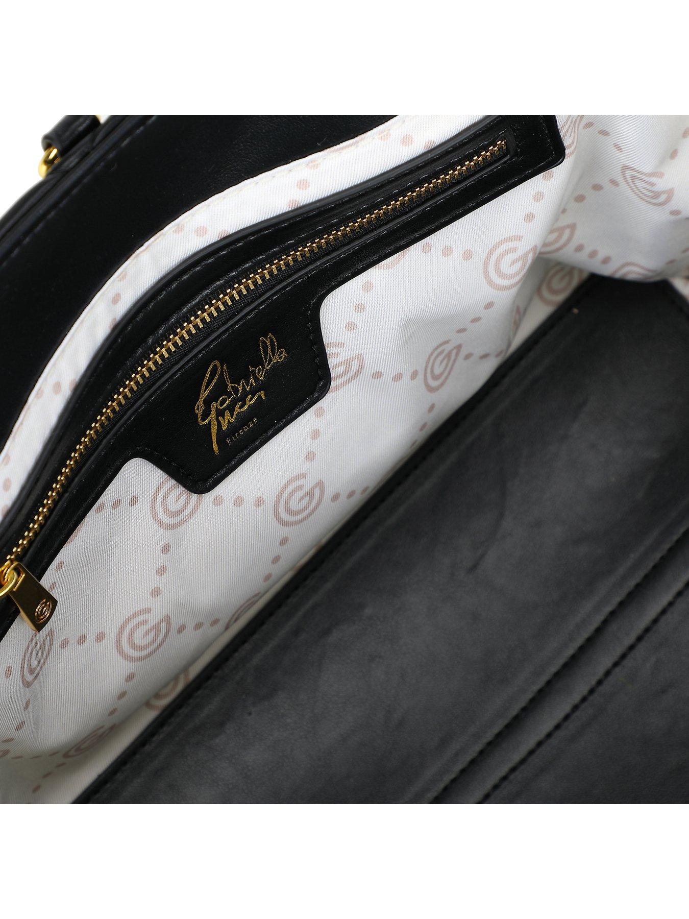 Image 6 of 7 of Gabriella G Designer Gabriella Gucci Women's Quilted Leather Tote Bag with Top Handles - Black