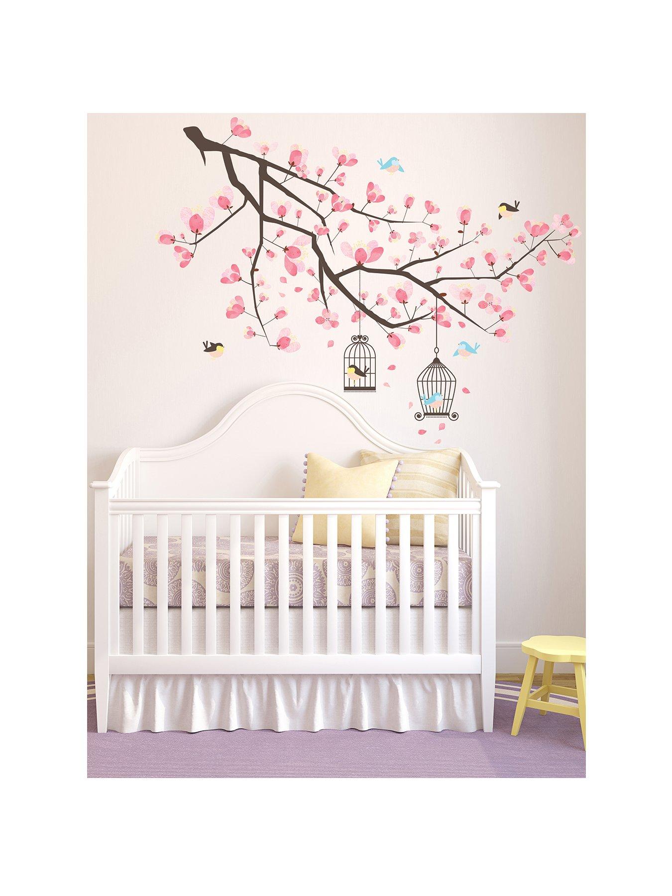 Image 2 of 4 of Walplus Cherry Blossom Branch Wall Sticker Floral Tree Decor For Bedroom Living Room