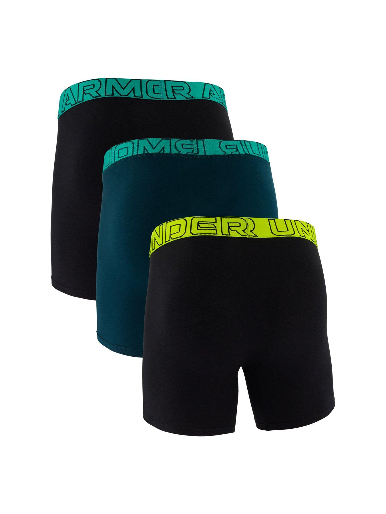 Image 2 of 5 of UNDER ARMOUR Men's Performance Tech 6 Inch Boxer Shorts Three Pack - Black