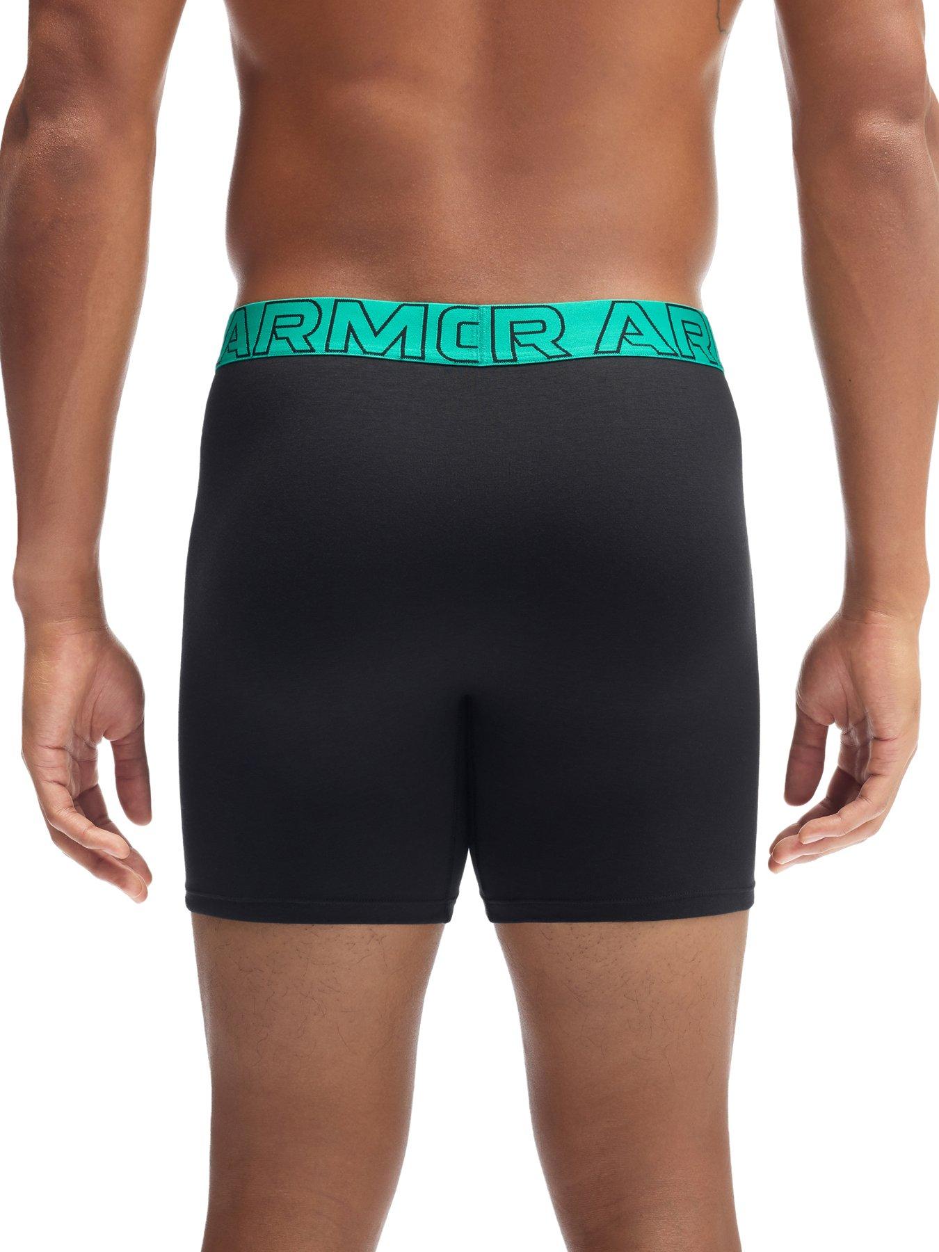 Image 5 of 5 of UNDER ARMOUR Men's Performance Tech 6 Inch Boxer Shorts Three Pack - Black