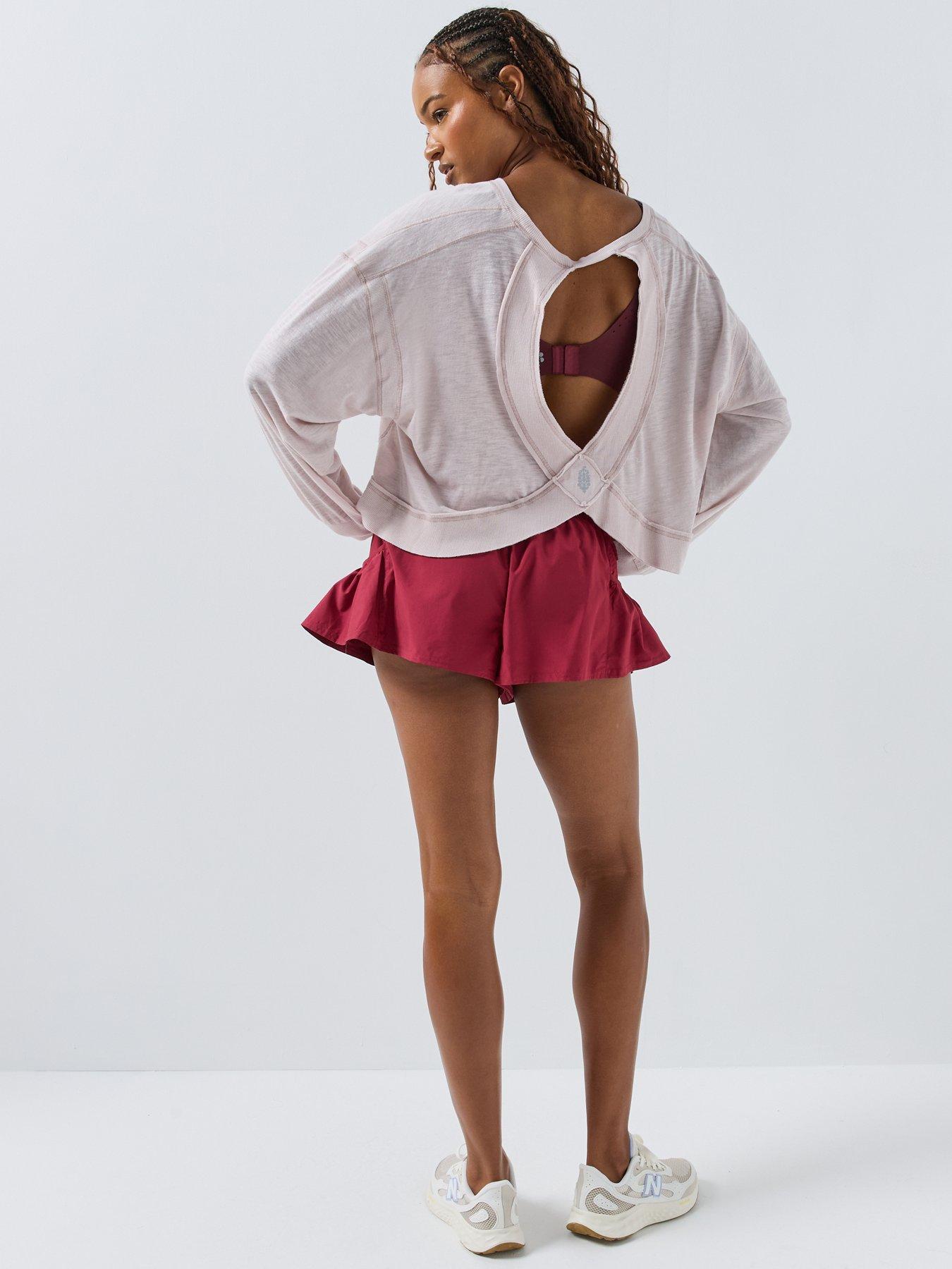 Image 5 of 6 of FP Movement Womens Training Get Your Flirt On Short - Red