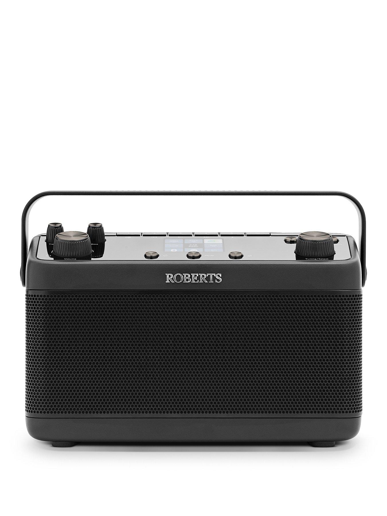 Roberts Stream 219 White, internet, DAB+/FM and Bluetooth radio with Spotify, colour screen, 60 presets, bass/treble controls and dual speakers.