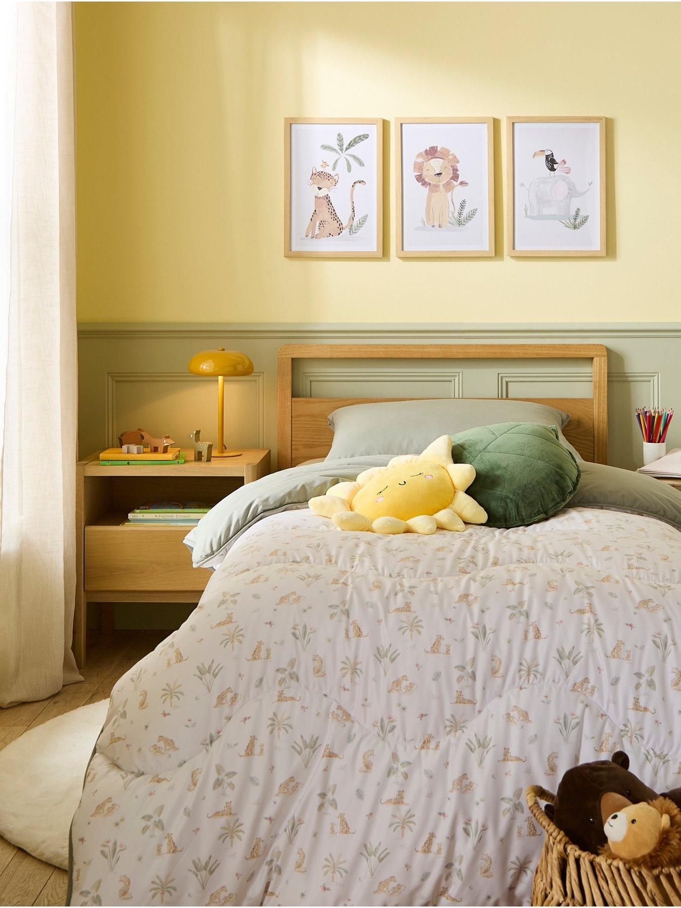 Night Lark Junior 10.5 Tog Coverless Duvet  &  Pillowcase Set - Leopard Family