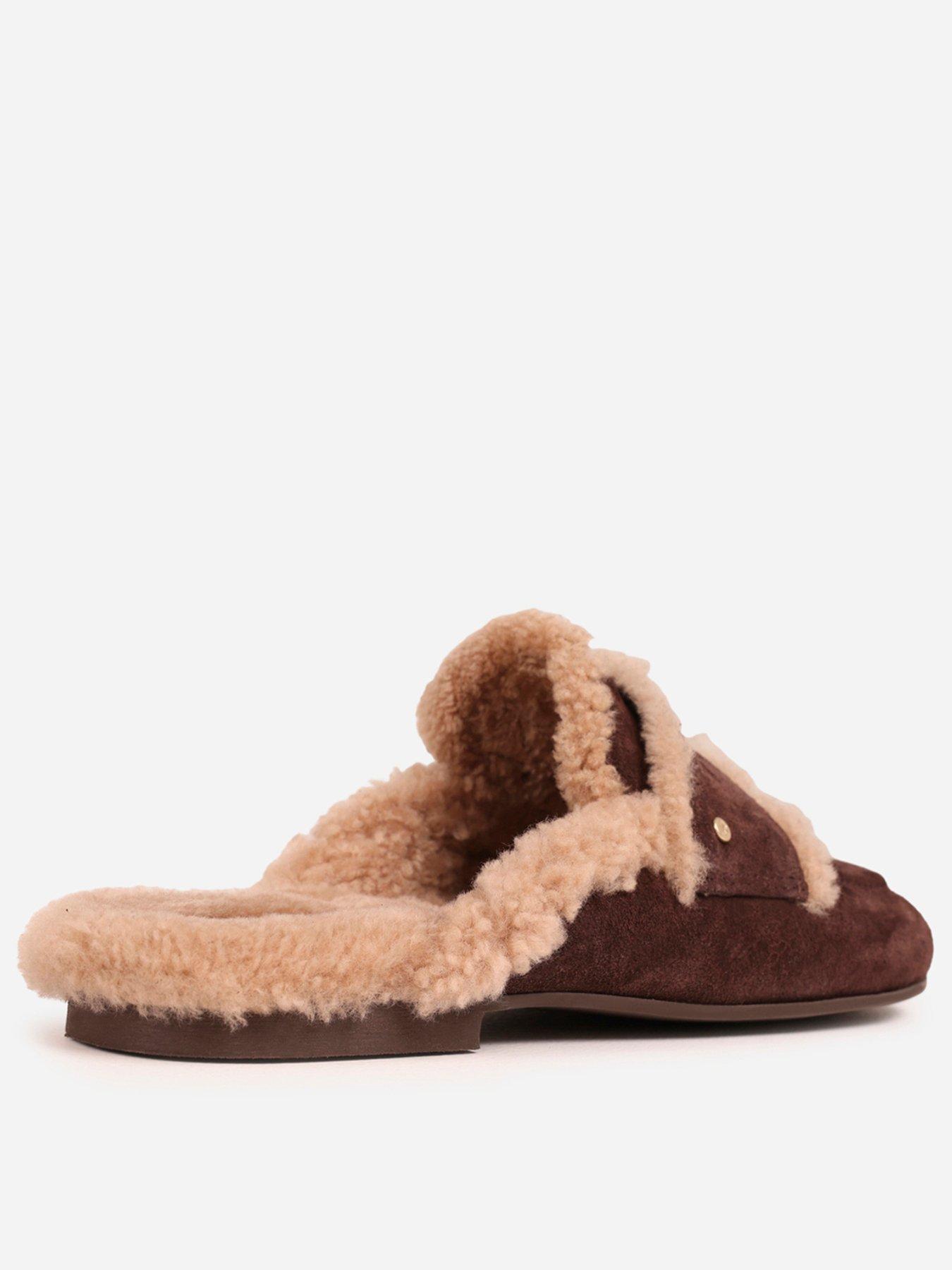 Image 3 of 7 of Bronx Jaxx-ie Fur Lined Mule - Brown