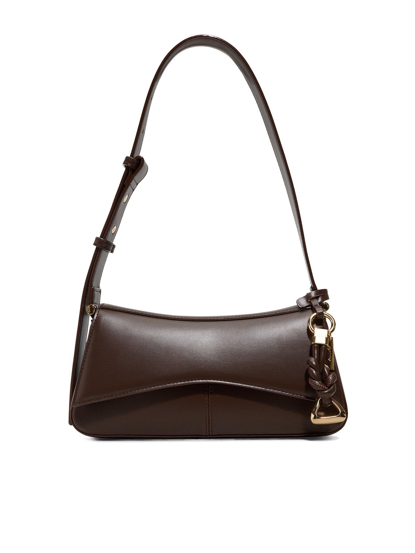 Aldo Curved Shoulder Bag - Brown