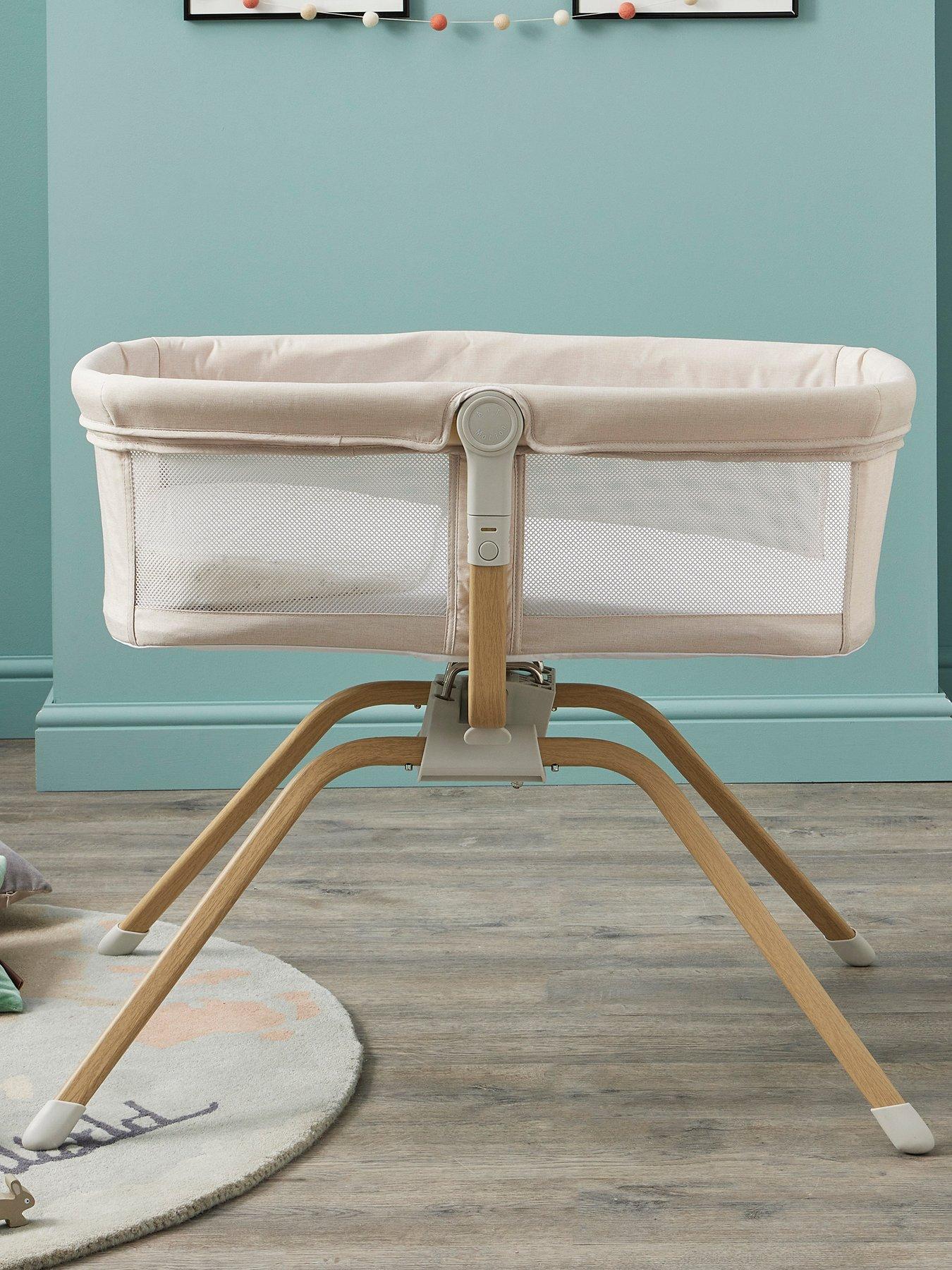 Babymore Air Motion Gliding Crib - Cream
