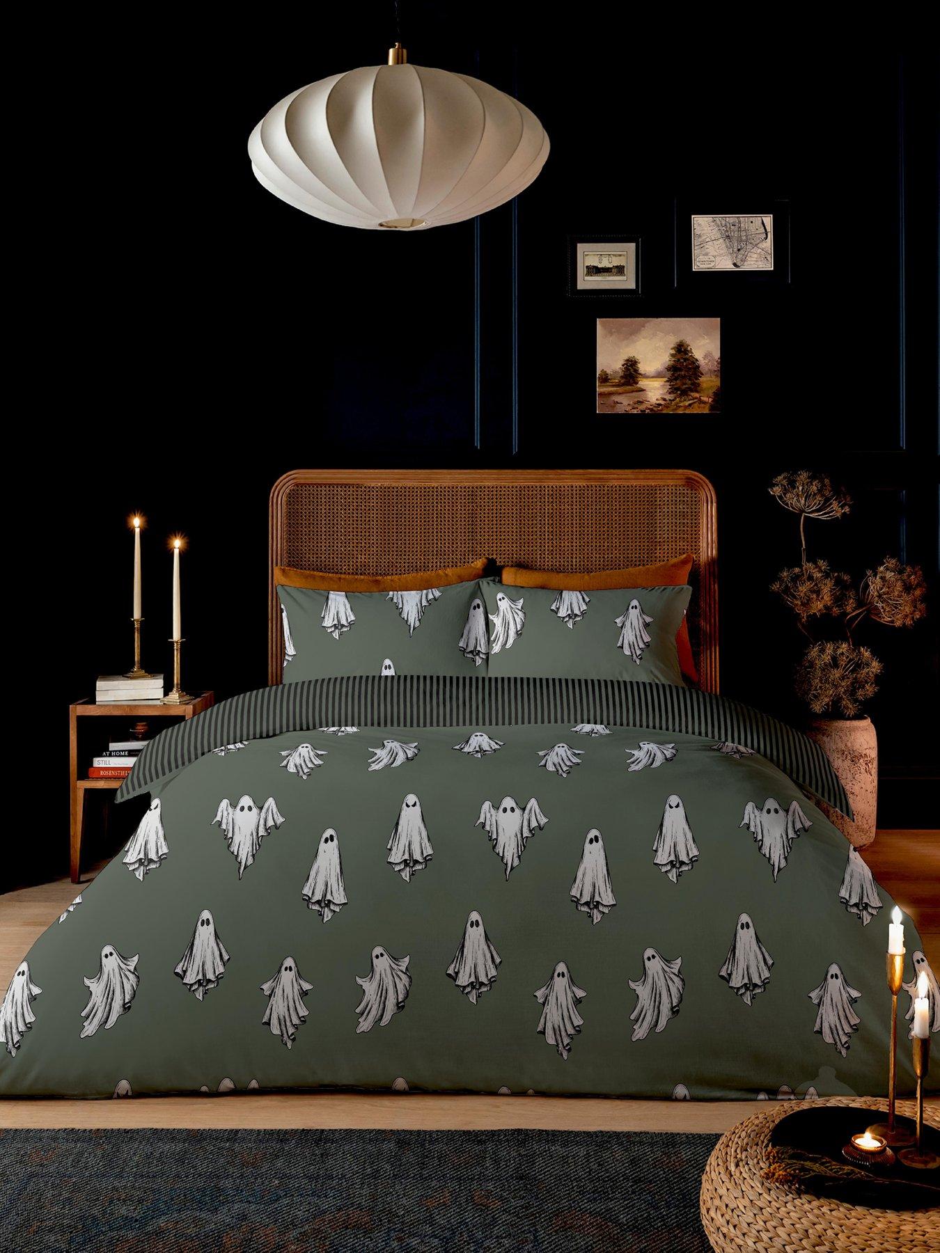 Image 1 of 1 of Copenhagen Home Spectre Moss Green Duvet Set Single