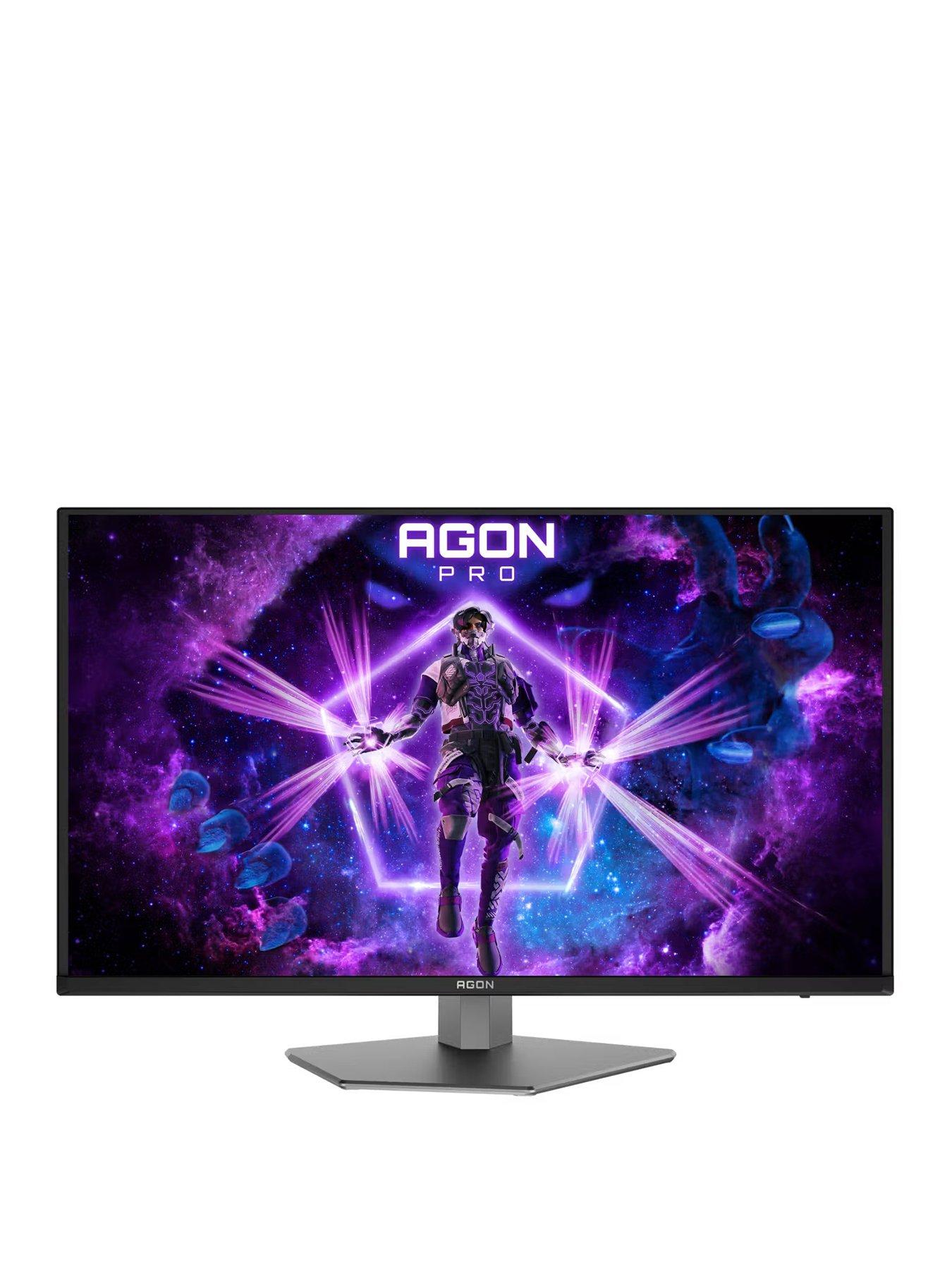 AOC AG326UD Widescreen Gaming Monitor - 31.5in, 4K UHD, QD-OLED, 165Hz, Grey