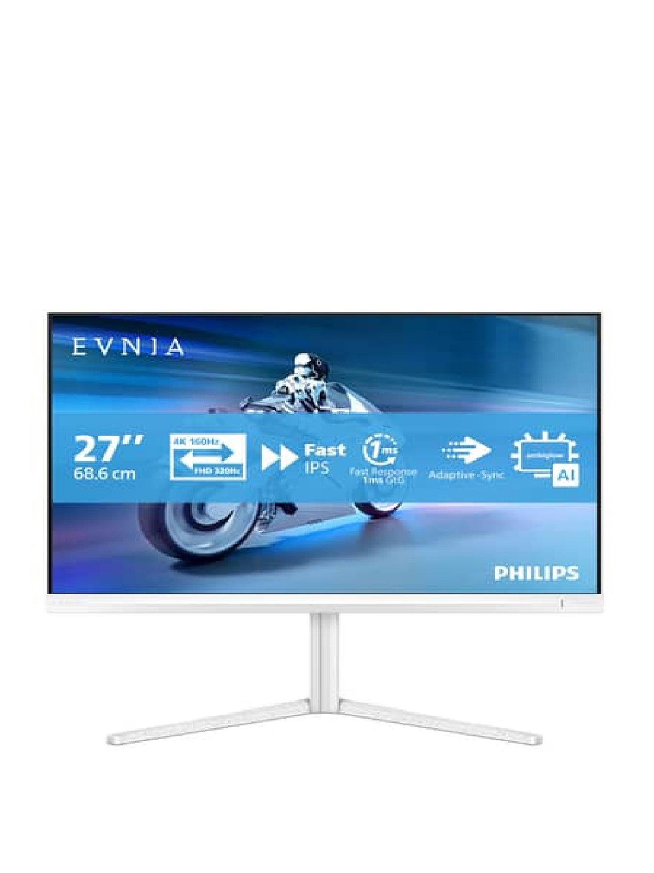 Philips Evnia 5000 27M2N5901A/00 Gaming Monitor - 27in, Dual Mode (4K @ 160Hz, FHD @ 320Hz), IPS, White