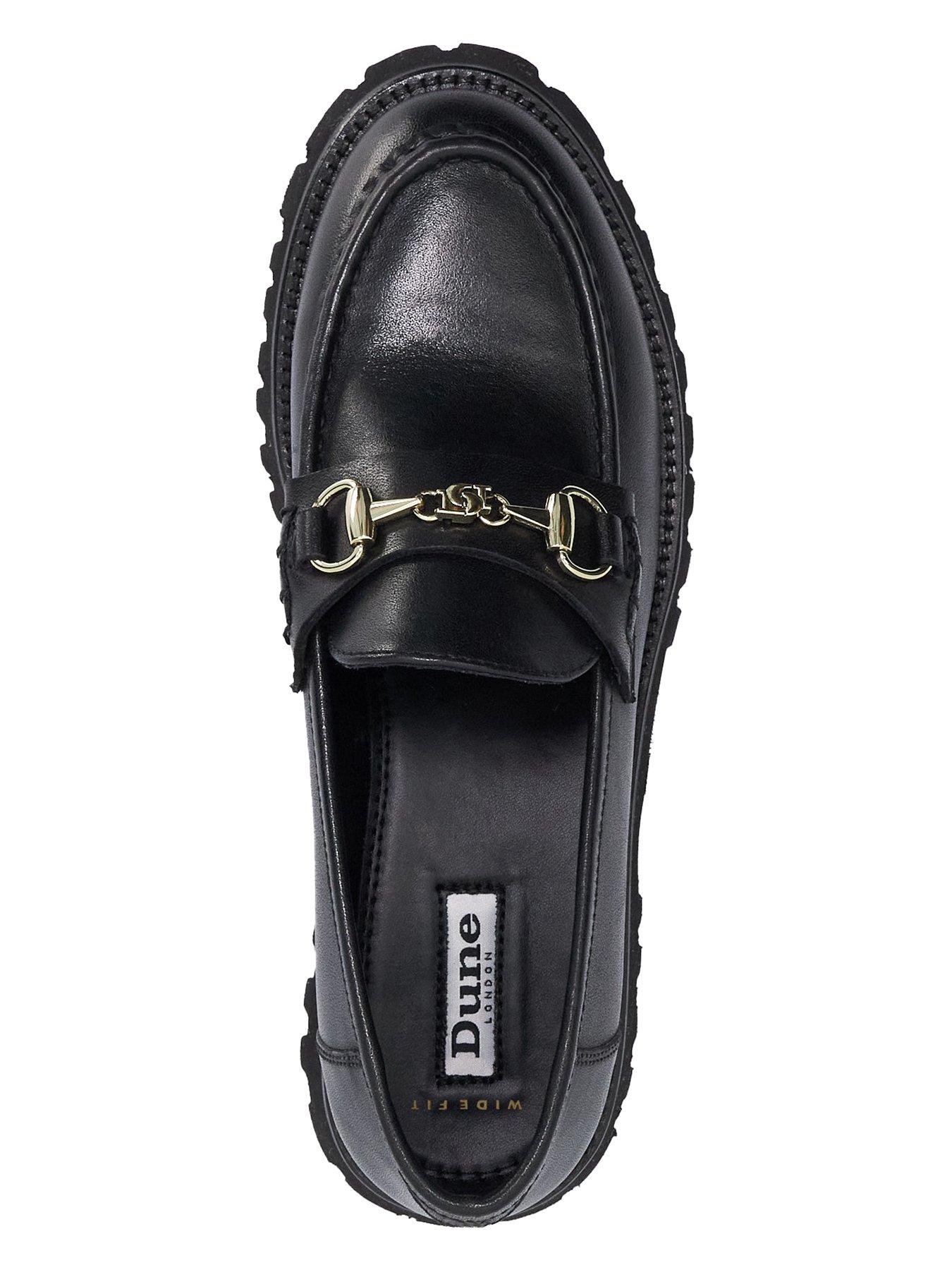 Image 4 of 6 of Dune London Wide Fit Grissini Chunky Loafer - Black