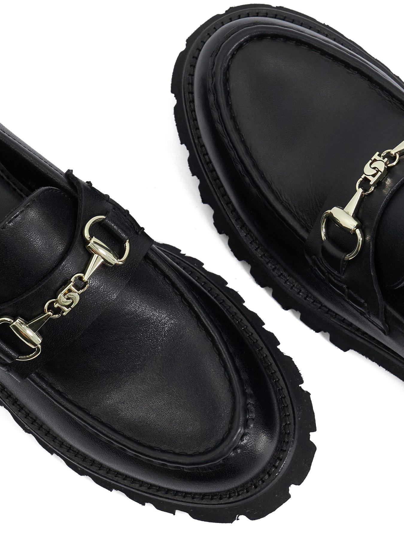 Image 5 of 6 of Dune London Wide Fit Grissini Chunky Loafer - Black