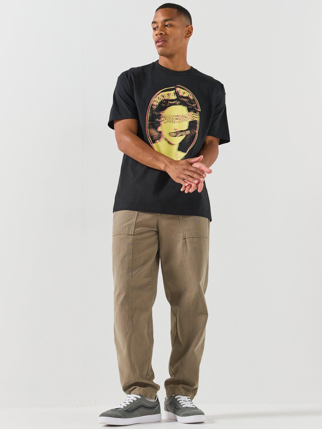Image 3 of 5 of Vans Mens Sex Pistols Graphic Cotton Crew Neck T-Shirt - Black