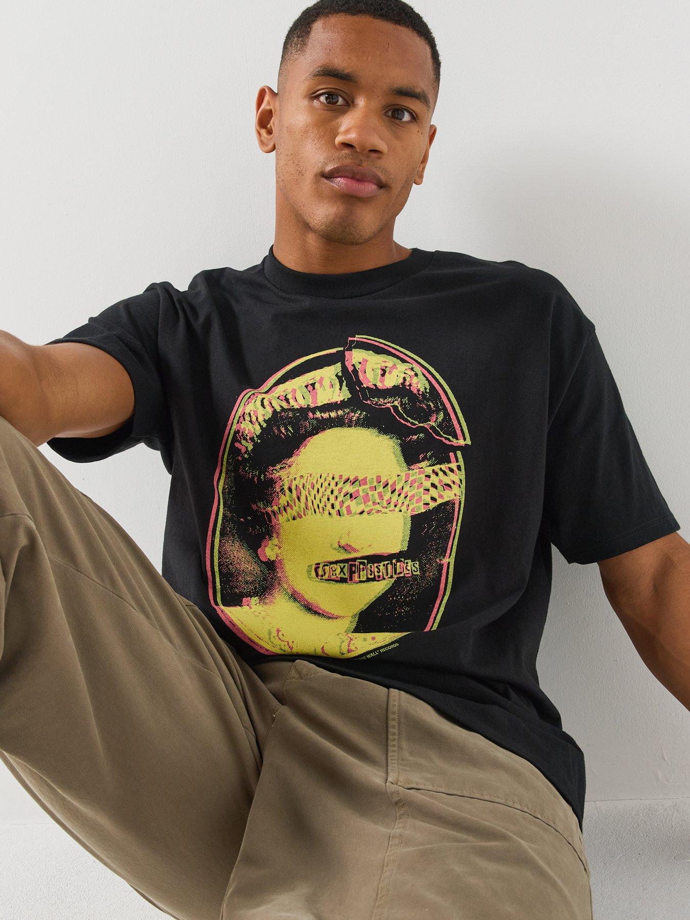 Image 4 of 5 of Vans Mens Sex Pistols Graphic Cotton Crew Neck T-Shirt - Black