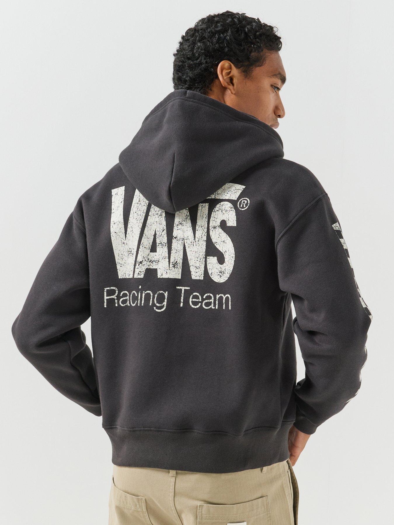 Image 2 of 6 of Vans Mens Vans Racing Full Zip Hoodie - Black