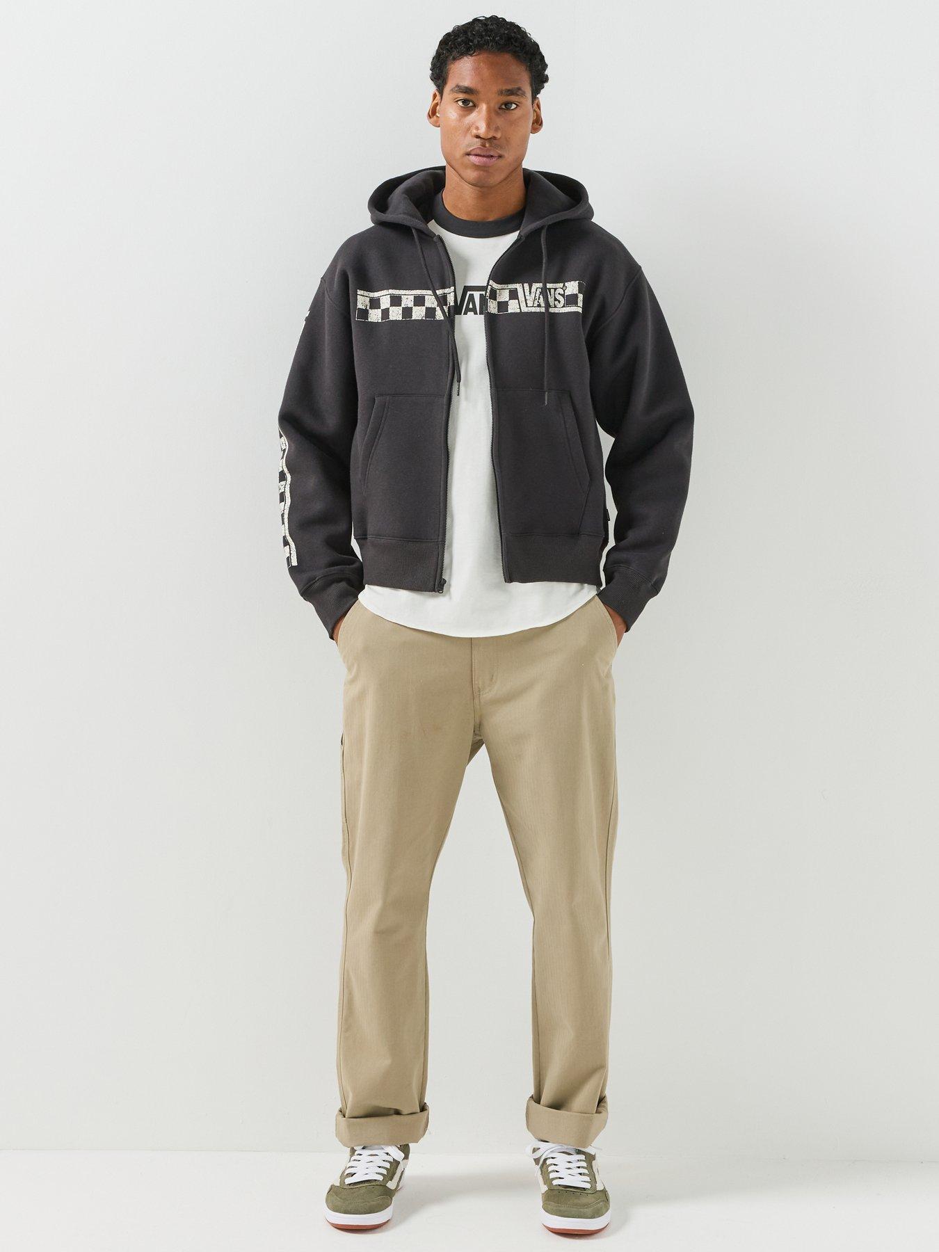 Image 3 of 6 of Vans Mens Vans Racing Full Zip Hoodie - Black