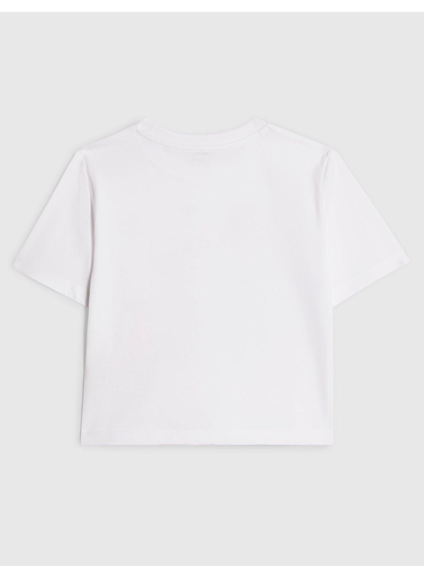 Image 2 of 3 of River Island Girls Embellished Capybara Icon Top - White