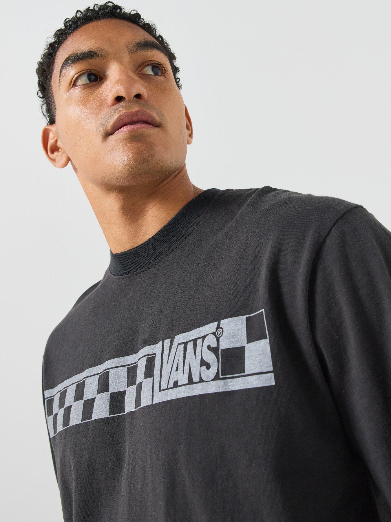 Image 4 of 5 of Vans Mens Loose Fit Graphic Long Sleeve T-Shirt - Black