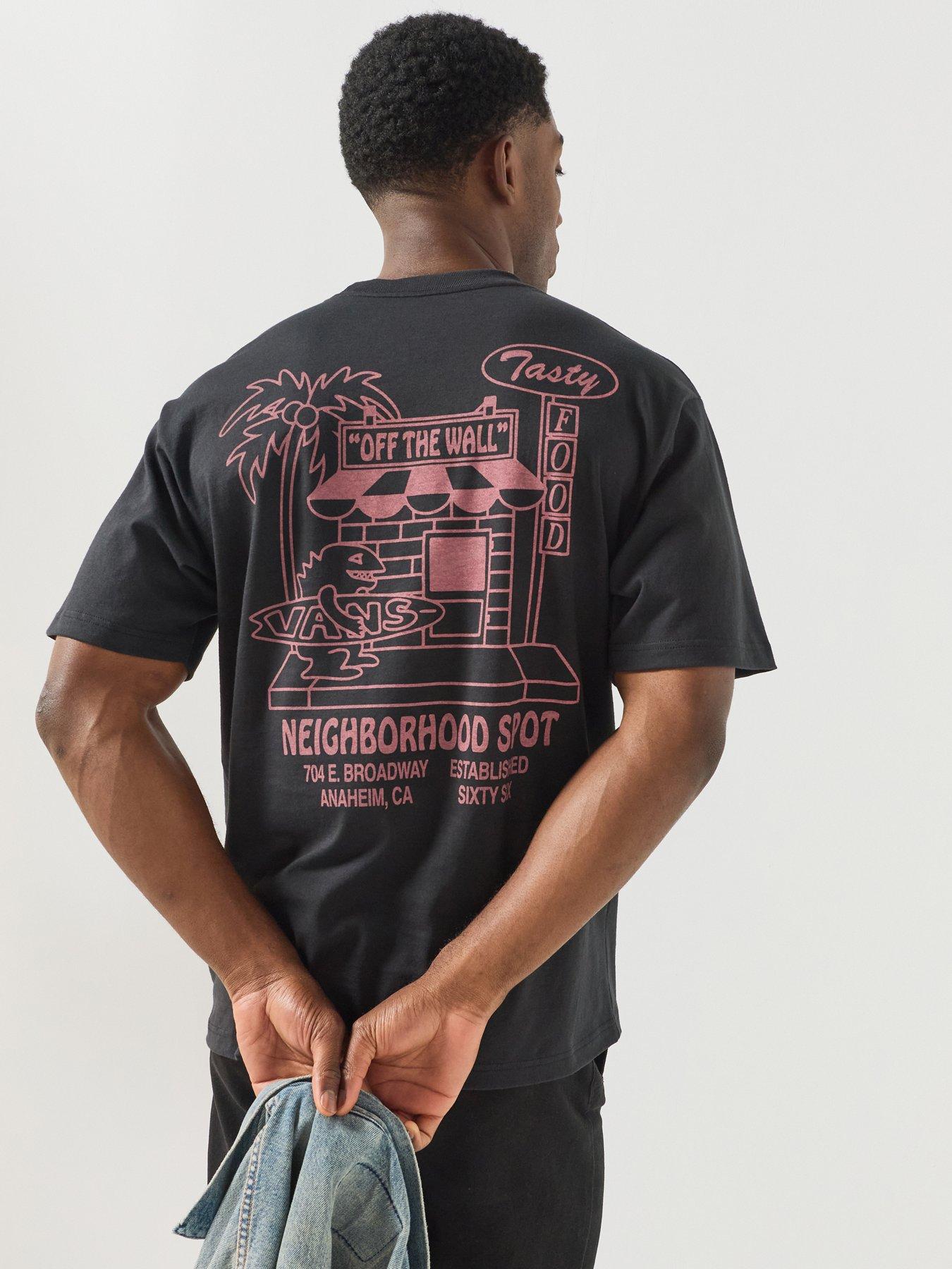 Image 1 of 6 of Vans Mens Food Spot T-Shirt - Black